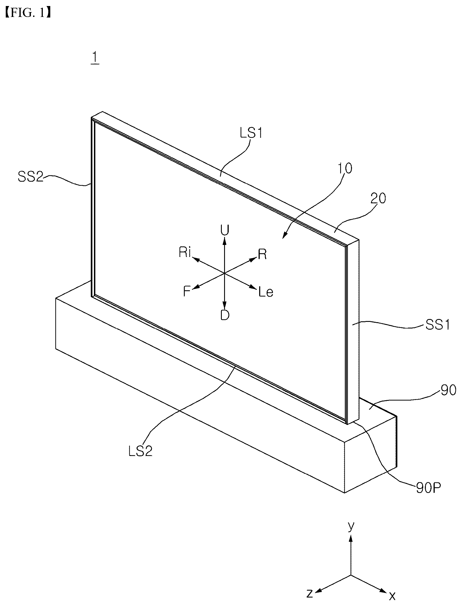 Patent US12455449 — Display device — Figure 1