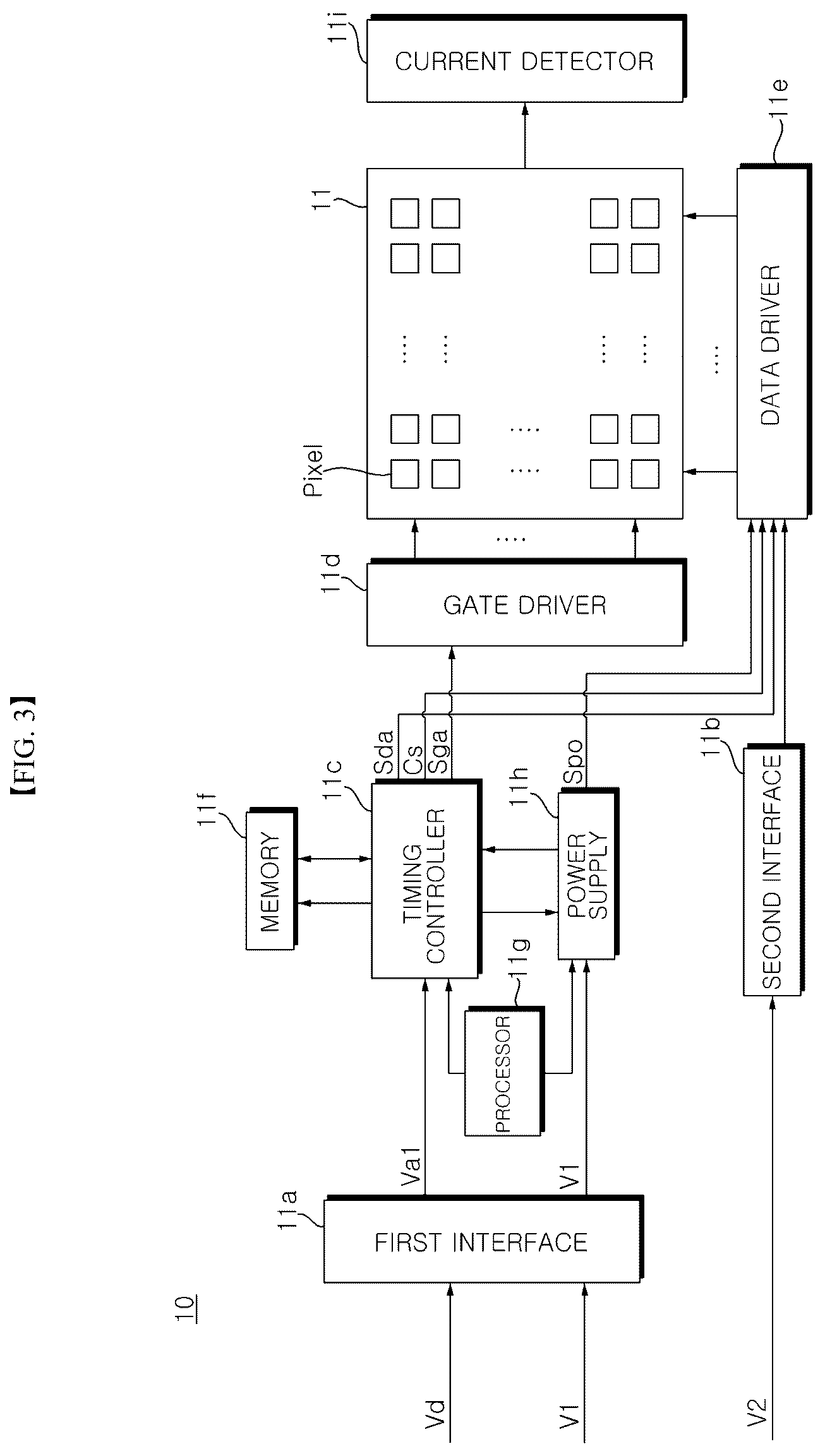 Patent US12455449 Figure 3 – Display device