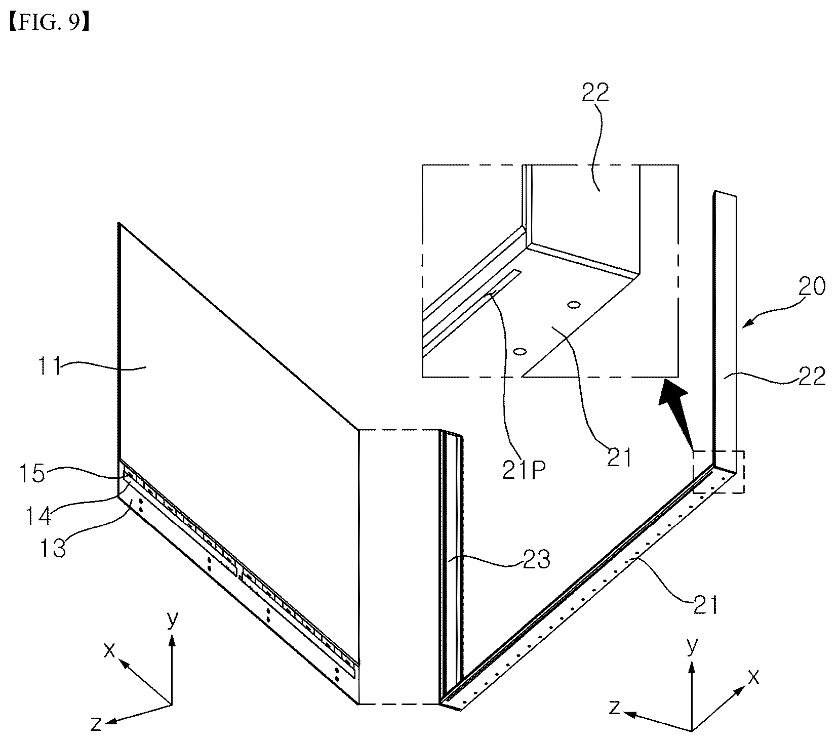 Patent US12455449 Figure 9 – Display device