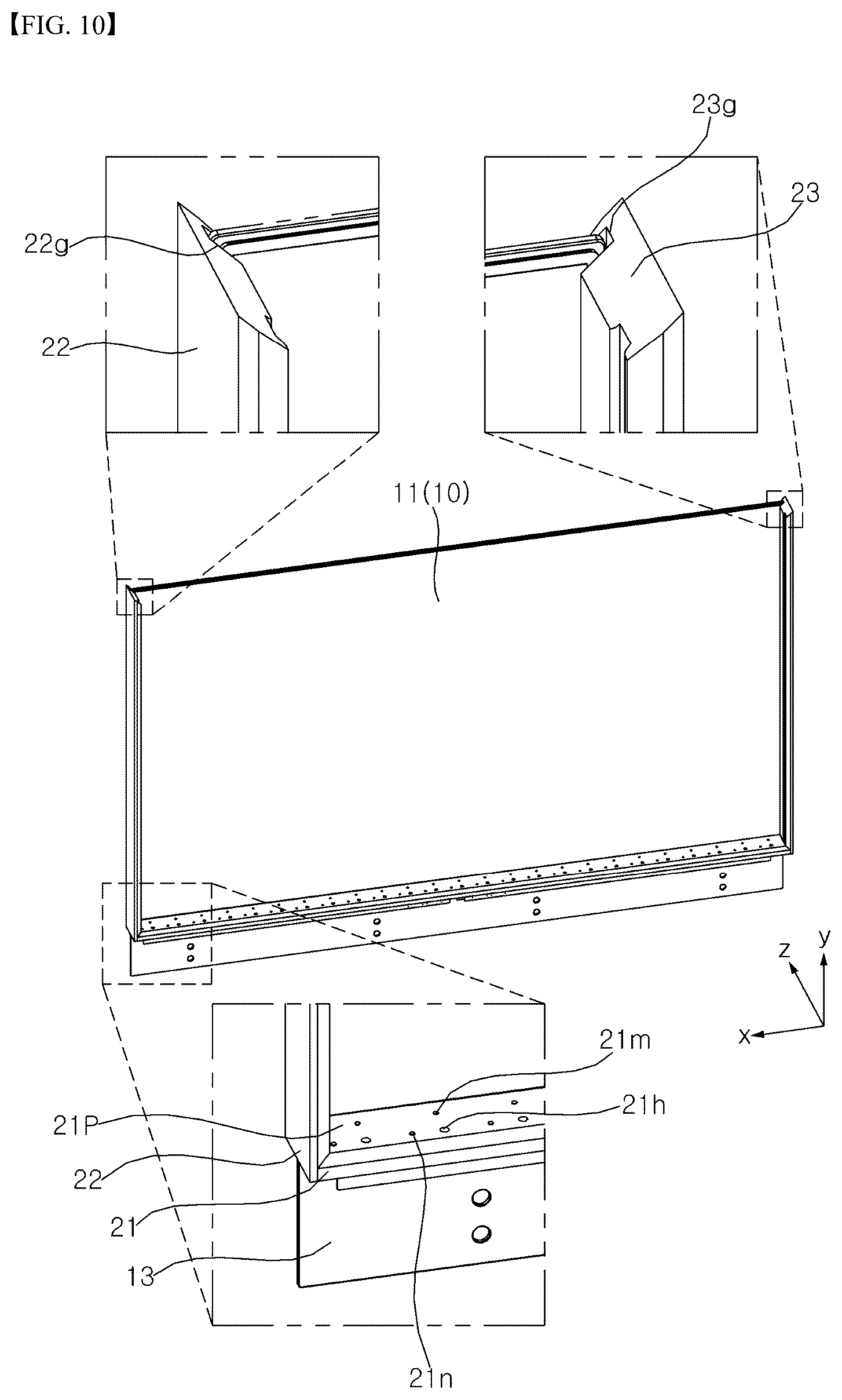 Patent US12455449 Figure 10 – Display device