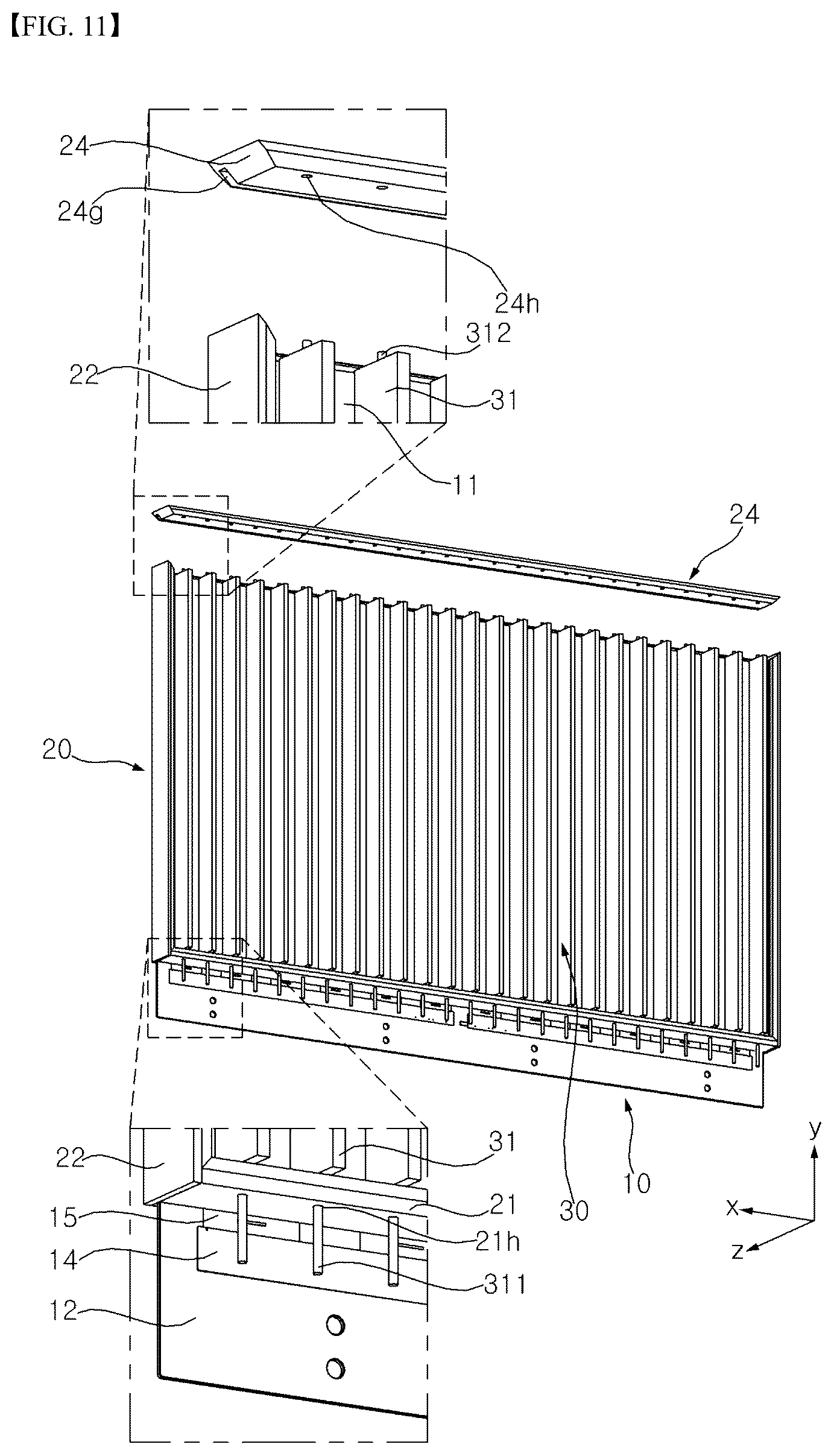 Patent US12455449 Figure 11 – Display device