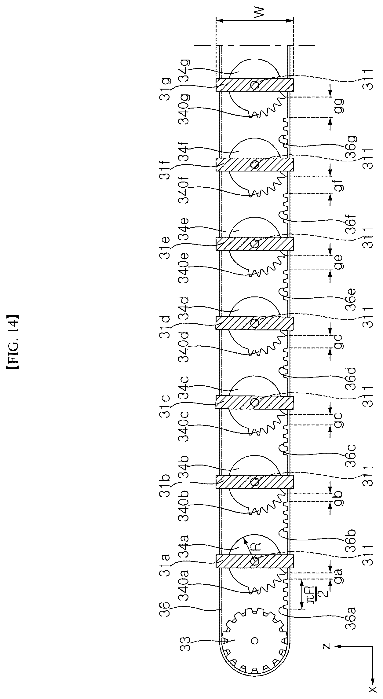 Patent US12455449 Figure 14 – Display device