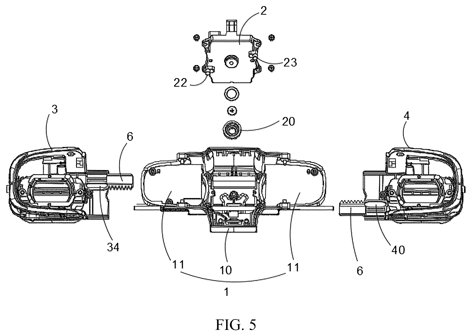 Patent US12455460 Figure 5 – Open binocular near-eye display device with adjustable pupillary distance