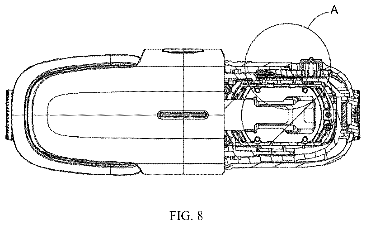 Patent US12455460 Figure 8 – Open binocular near-eye display device with adjustable pupillary distance