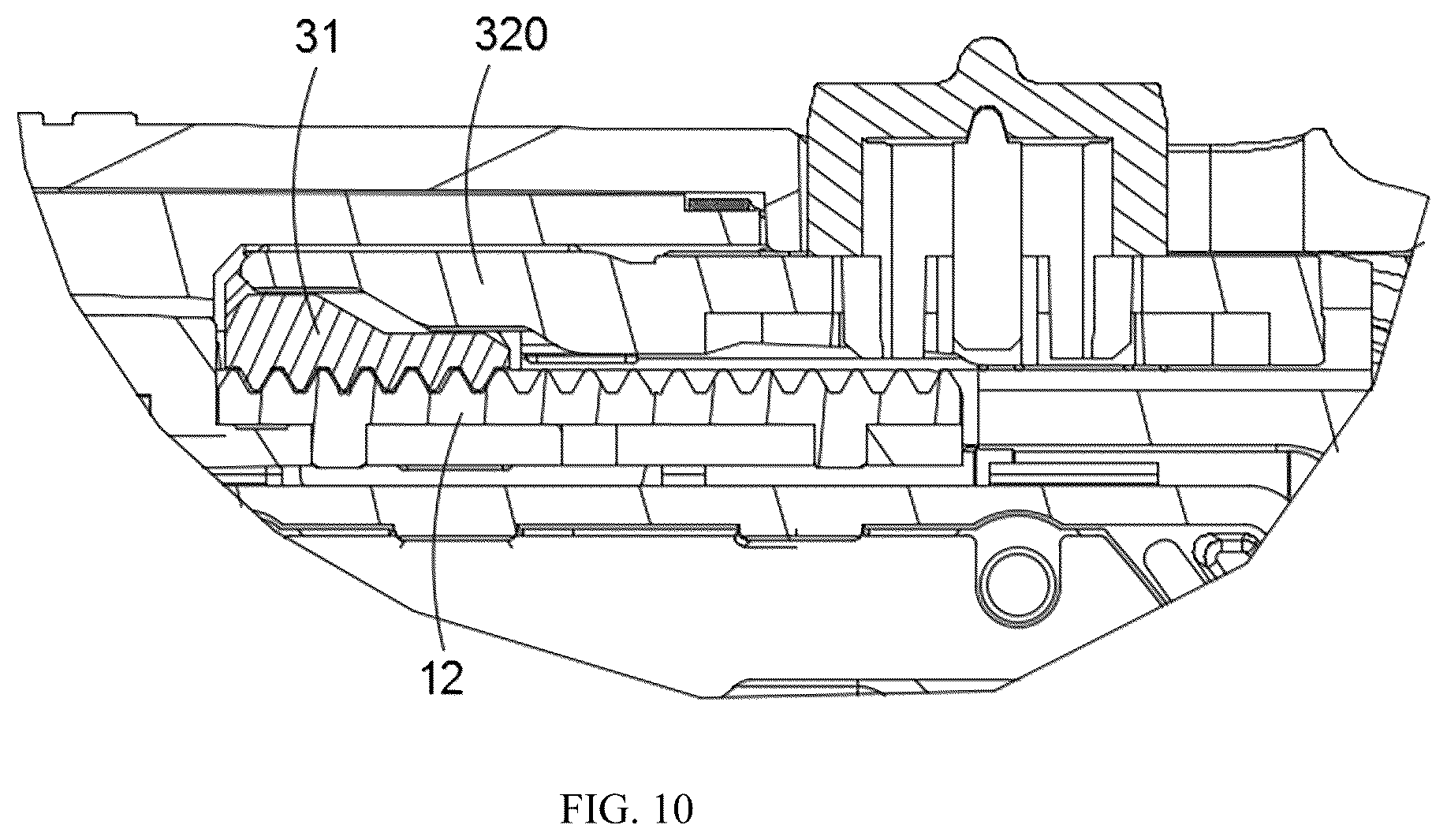 Patent US12455460 Figure 10 – Open binocular near-eye display device with adjustable pupillary distance