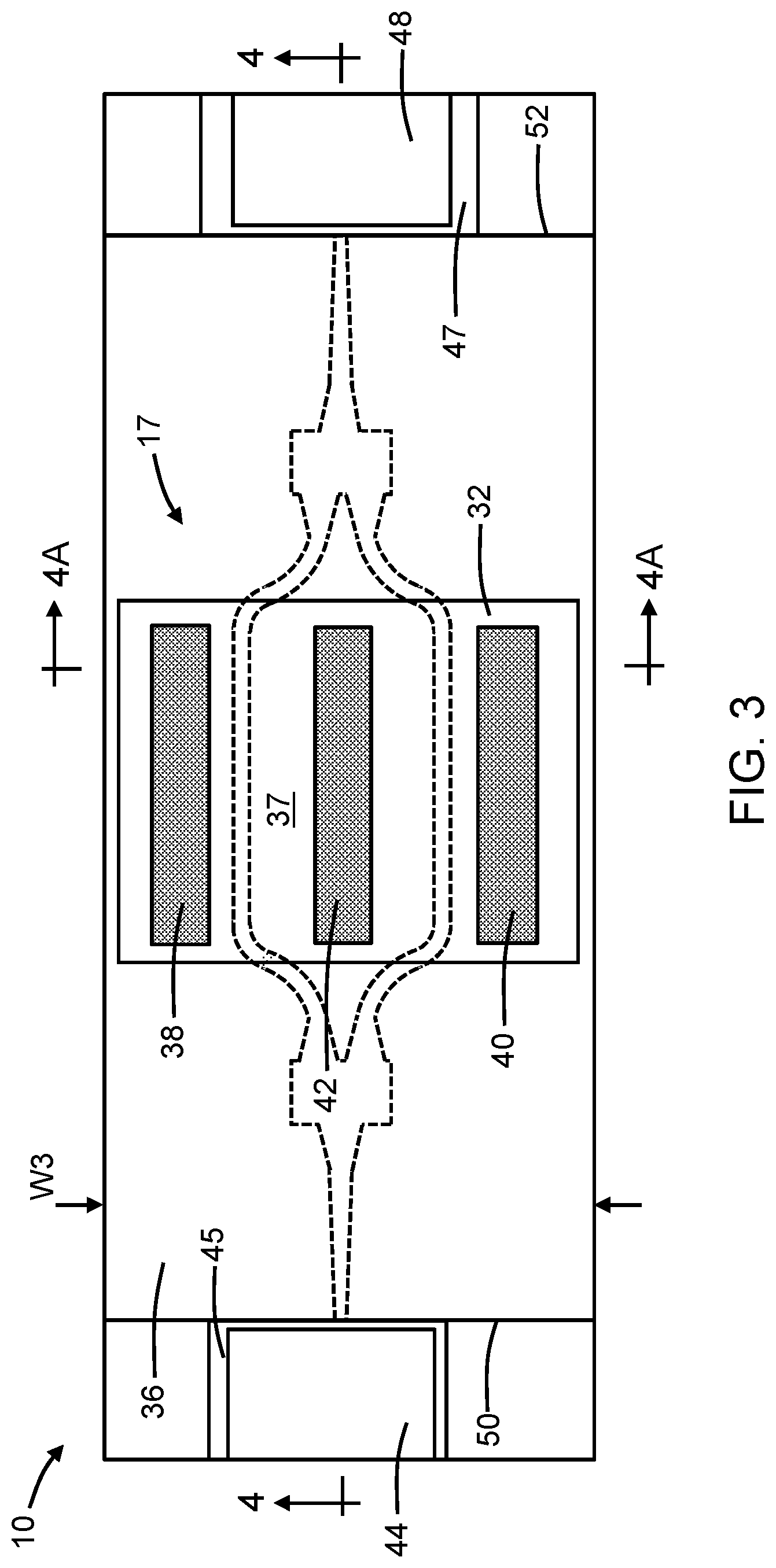 Patent US12455466 Figure 3 – Photonics chip structures including an edge coupler and a layer exhibiting an electric-field-induced Pockels effect