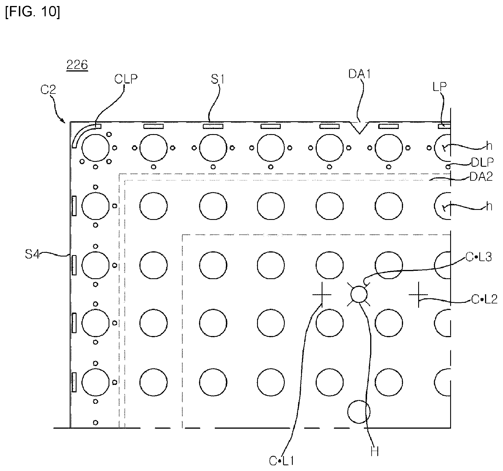 Patent US12455469 Figure 10 – Display device capable of effectively dissipating heat of board