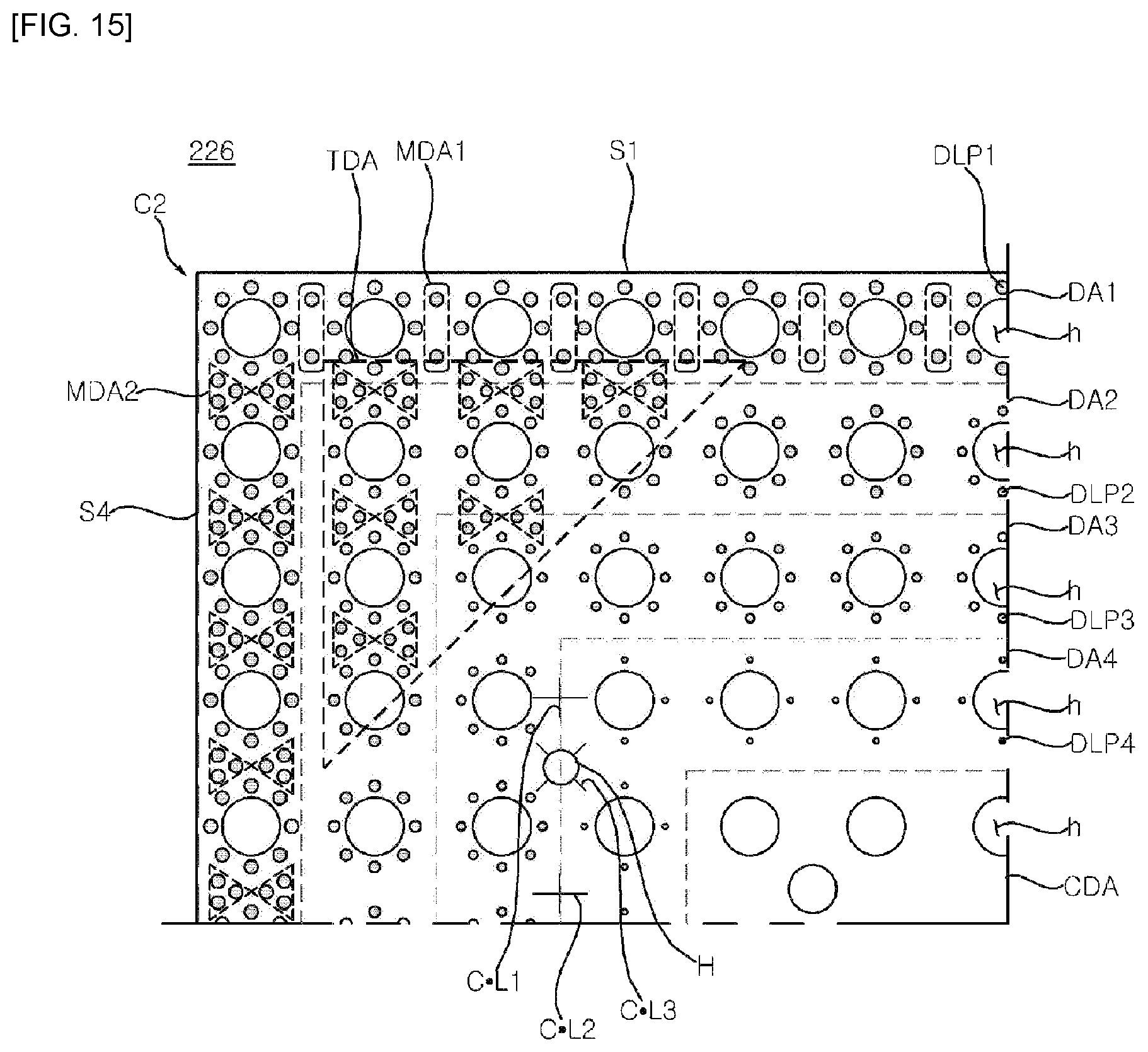 Patent US12455469 Figure 15 – Display device capable of effectively dissipating heat of board