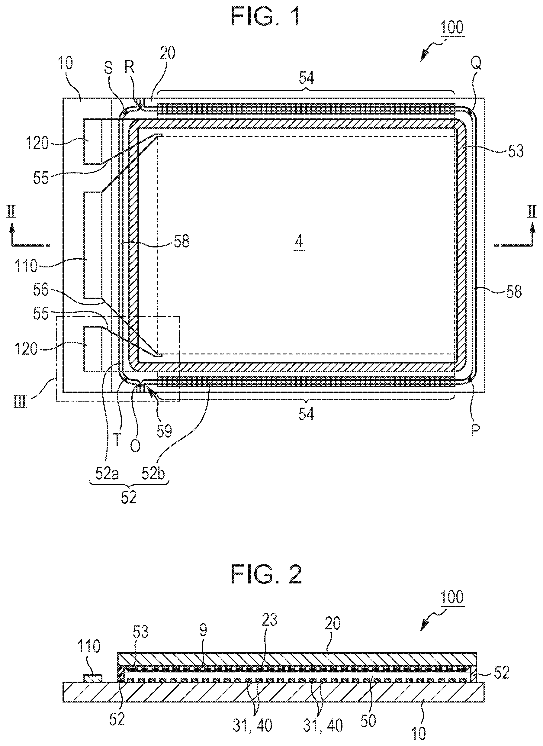 Patent US12455477 Figure 1 – Display device having seal member without a plug extending around a periphery of a pixel region