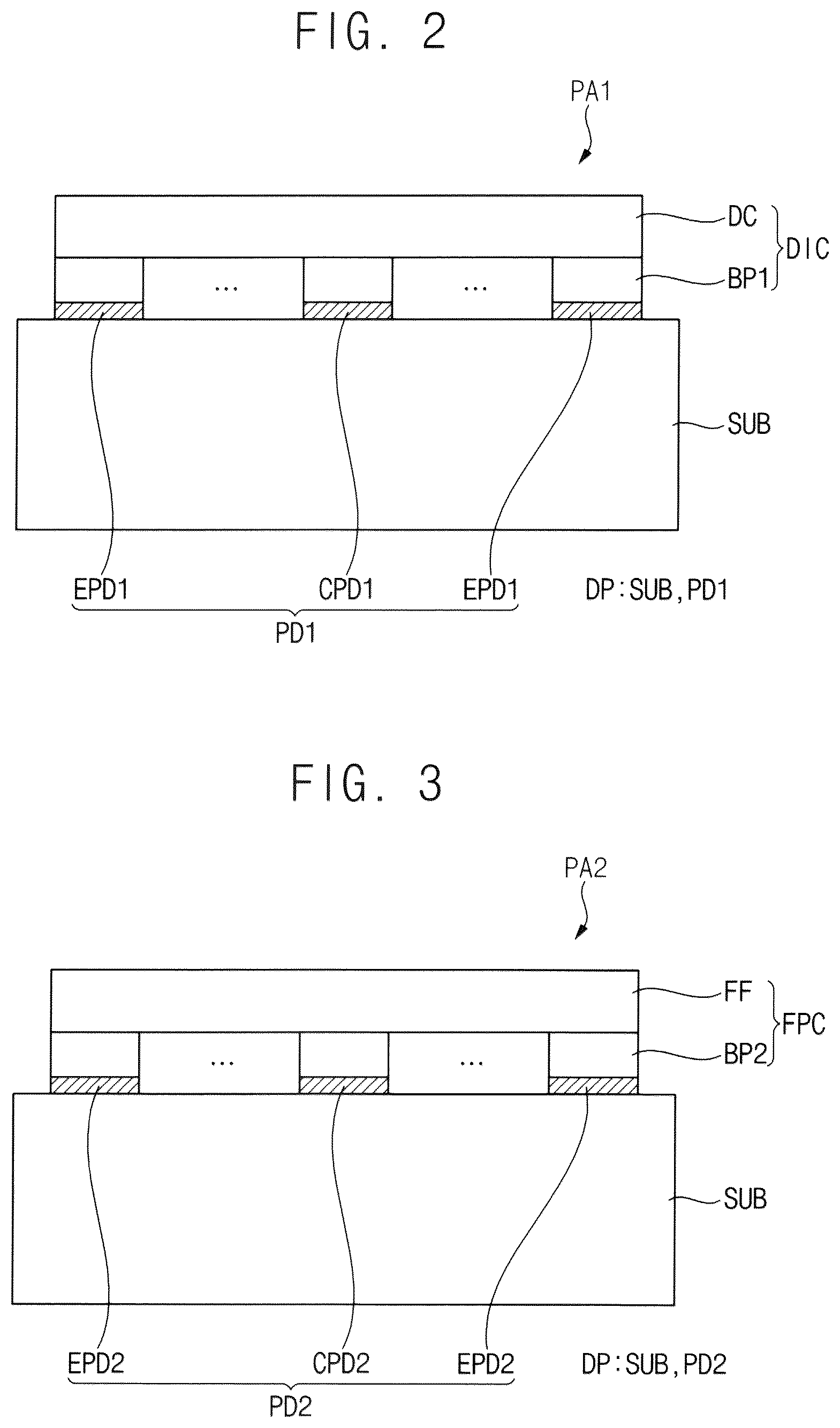 Patent US12455479 Figure 2 – Display panel and display device with uneven pads having island-like structures