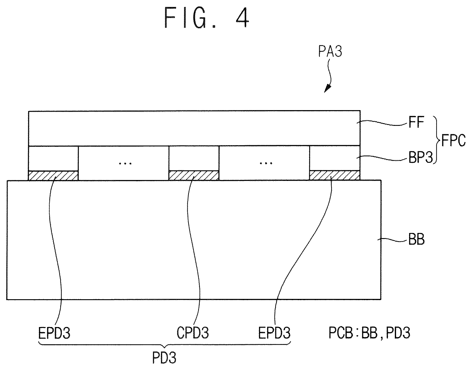 Patent US12455479 Figure 3 – Display panel and display device with uneven pads having island-like structures