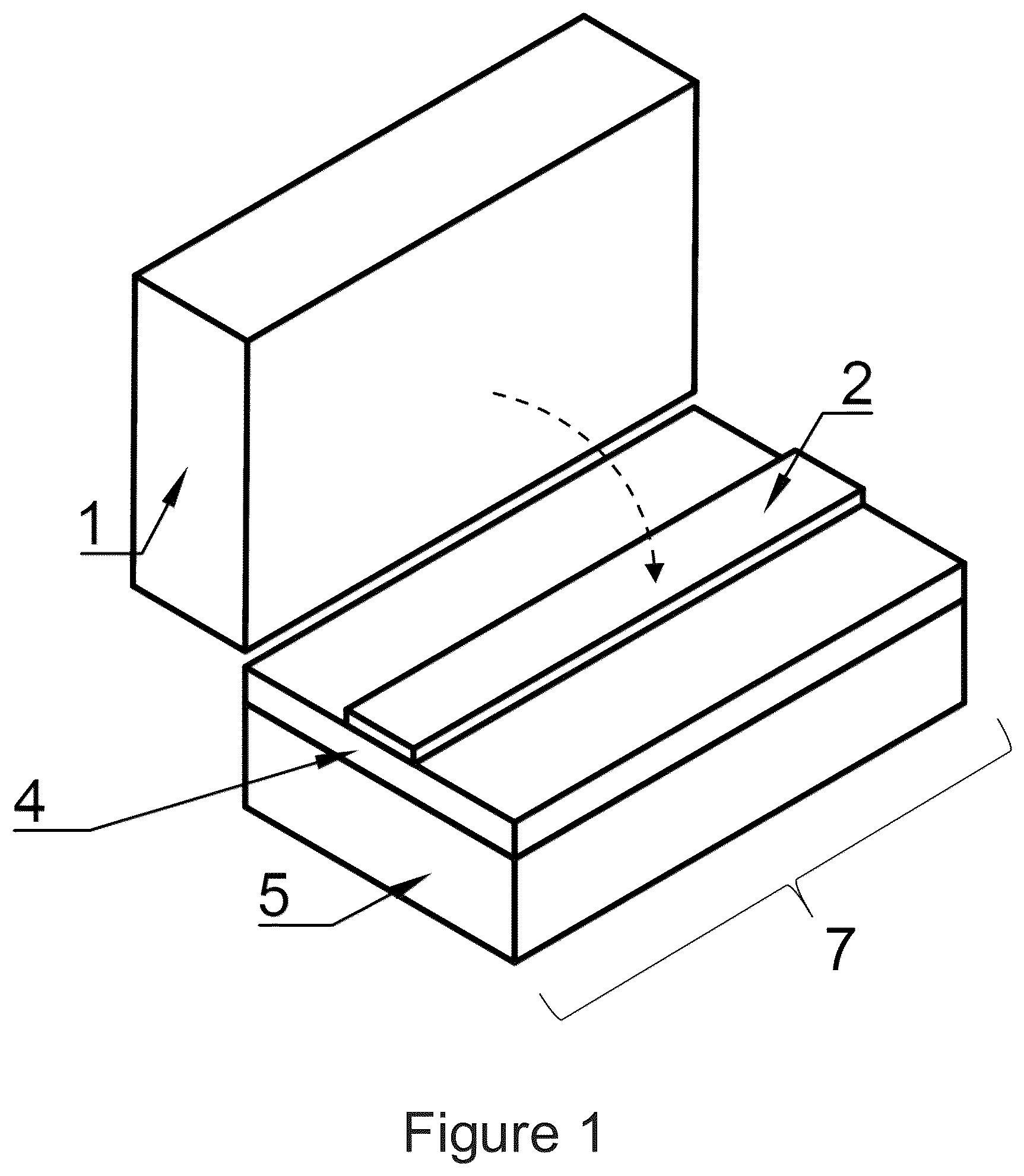 Patent US12455489 Figure 1 – Electromagnetic radiation frequency converter and light source comprising the same