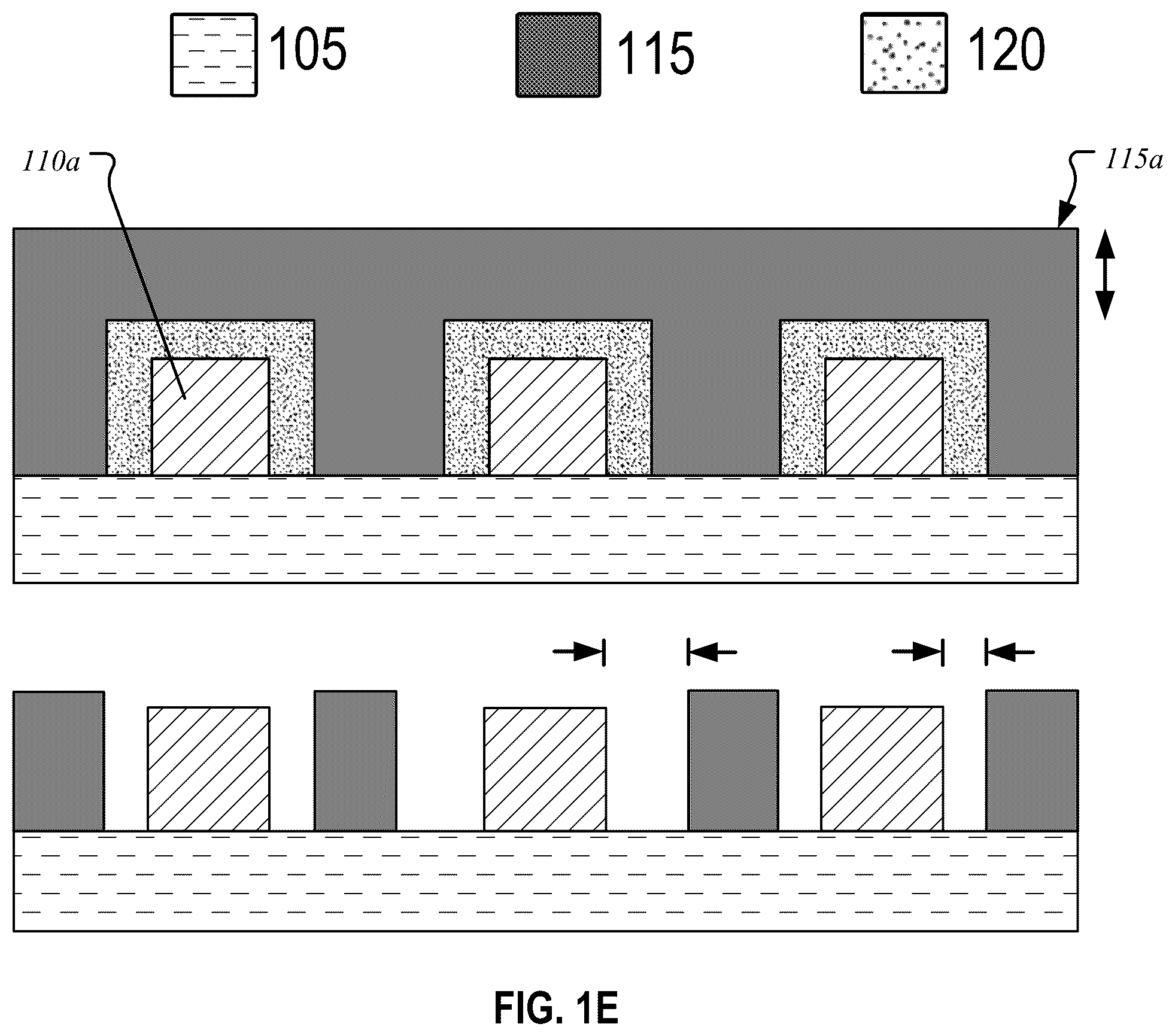 Patent US12455507 Figure 3 – Method for removing material overburden via enhanced freeze-less anti-spacer formation using a bilayer system