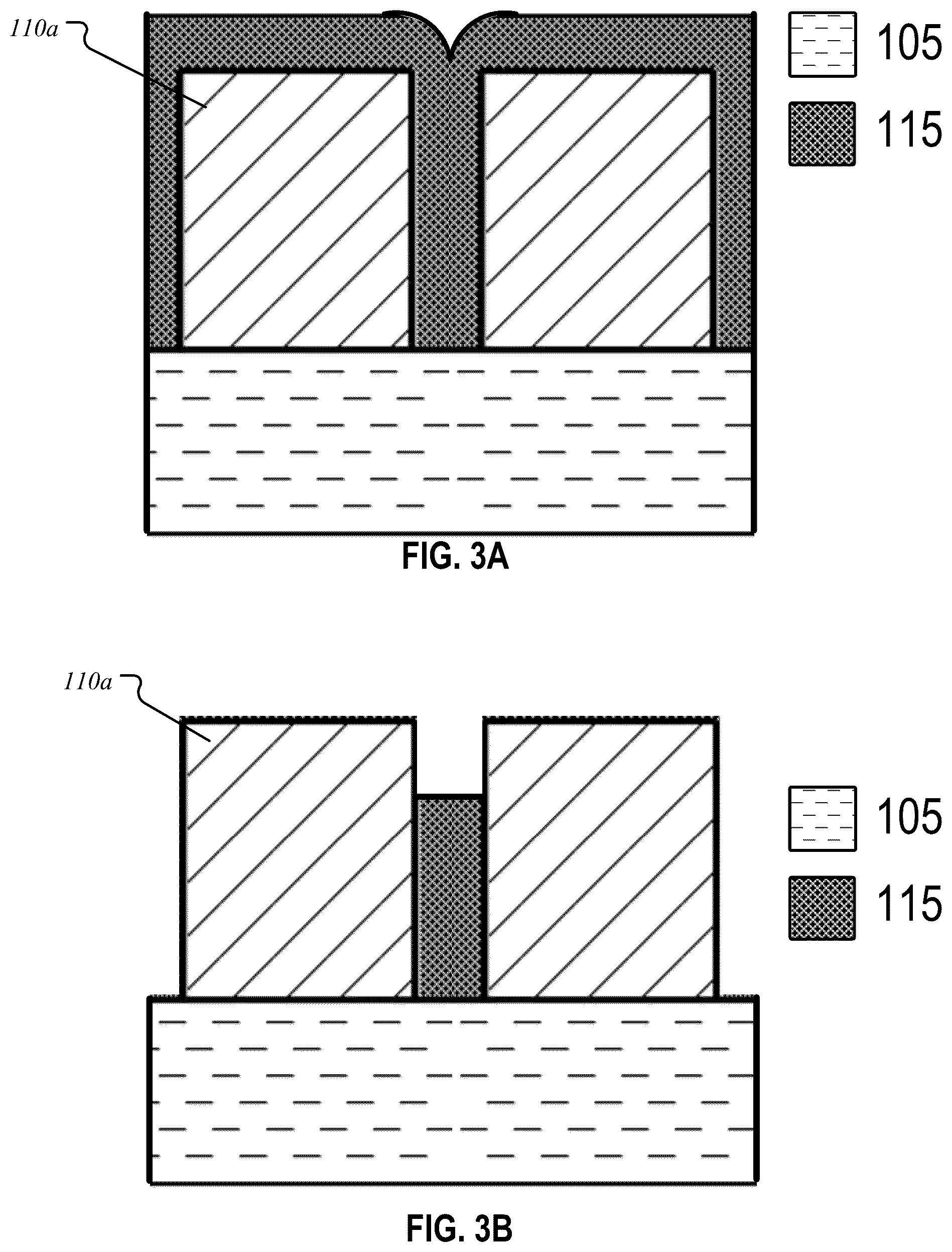 Patent US12455507 Figure 6 – Method for removing material overburden via enhanced freeze-less anti-spacer formation using a bilayer system