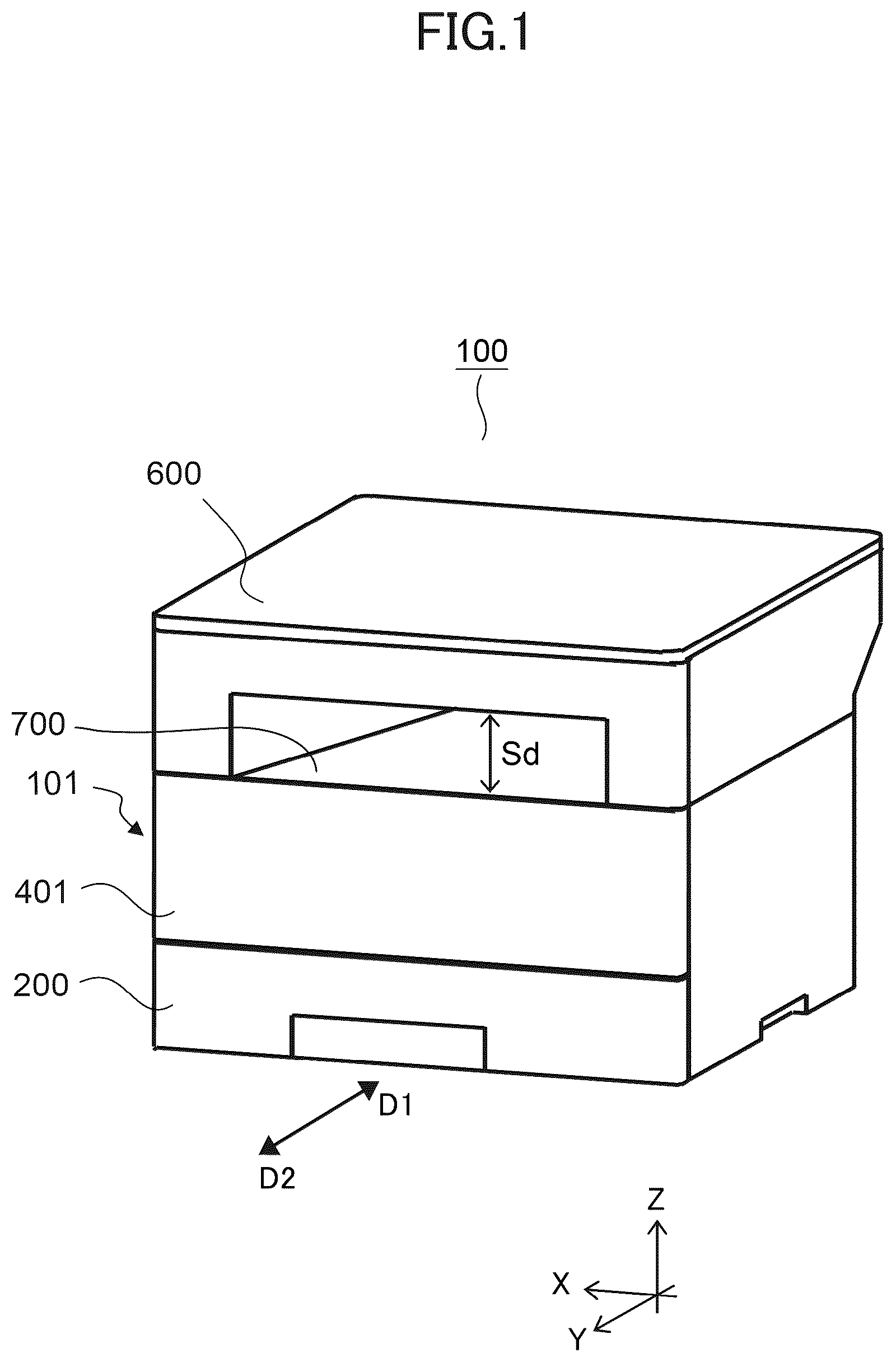 Patent US12455530 Figure 1 – Image forming apparatus