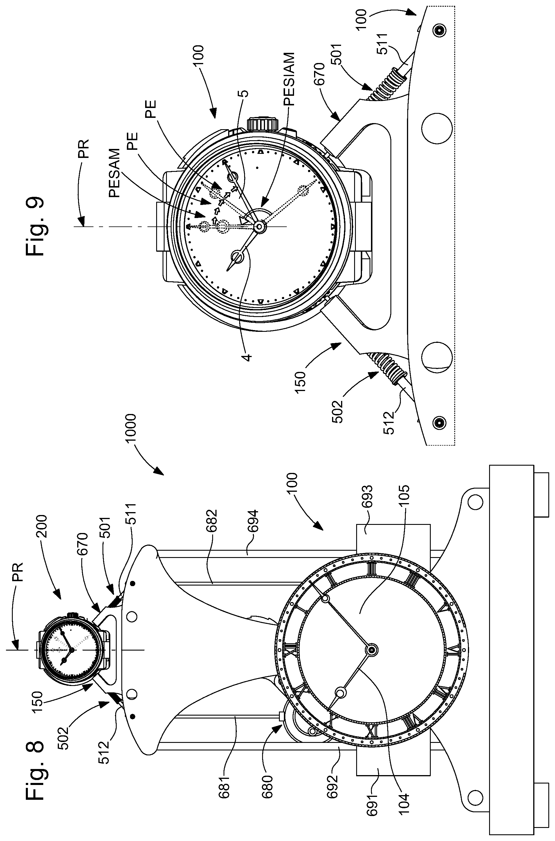 Patent US12455537 Figure 3 – Sympathetic timepiece assembly
