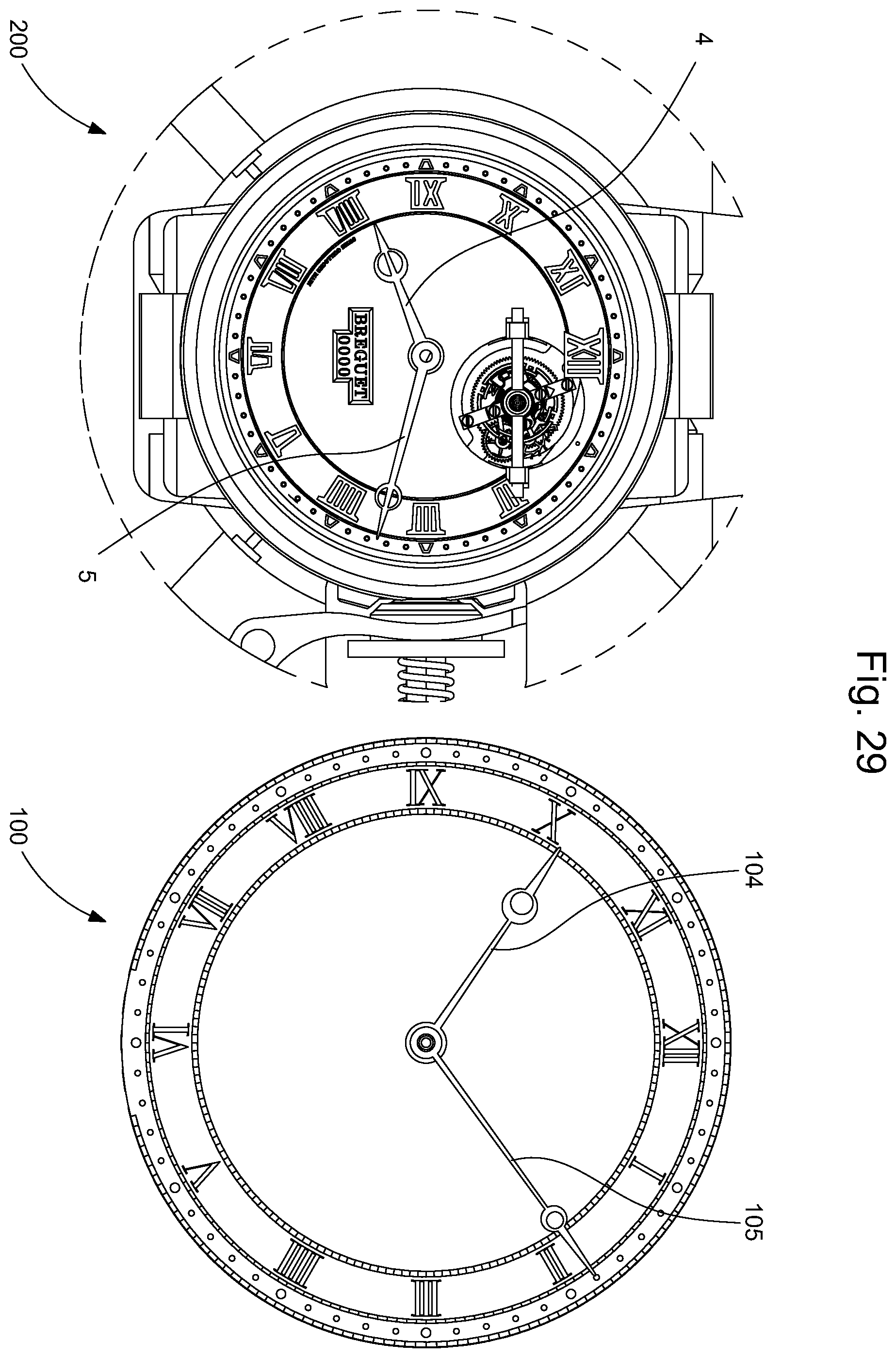 Patent US12455537 Figure 12 – Sympathetic timepiece assembly