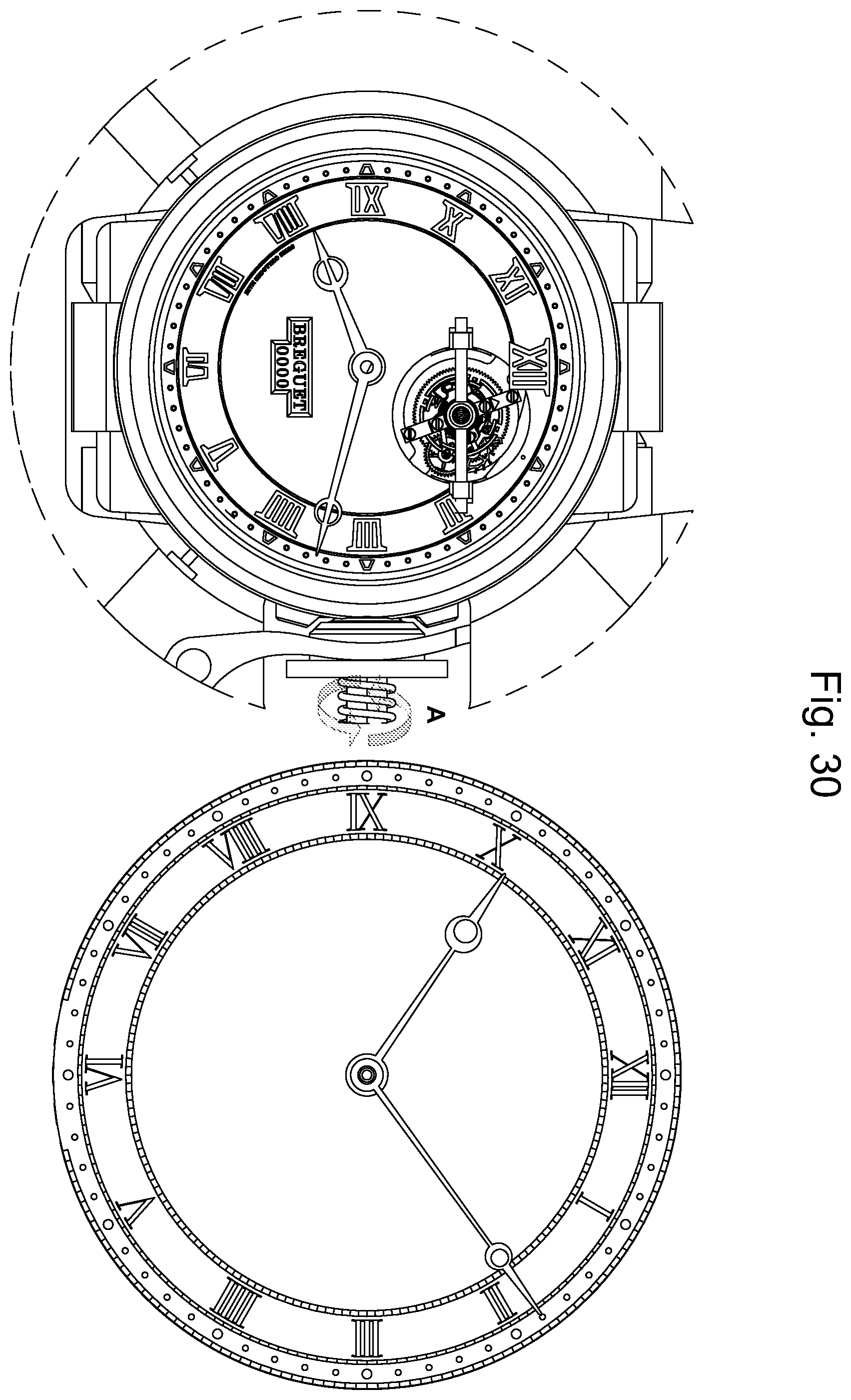 Patent US12455537 Figure 13 – Sympathetic timepiece assembly