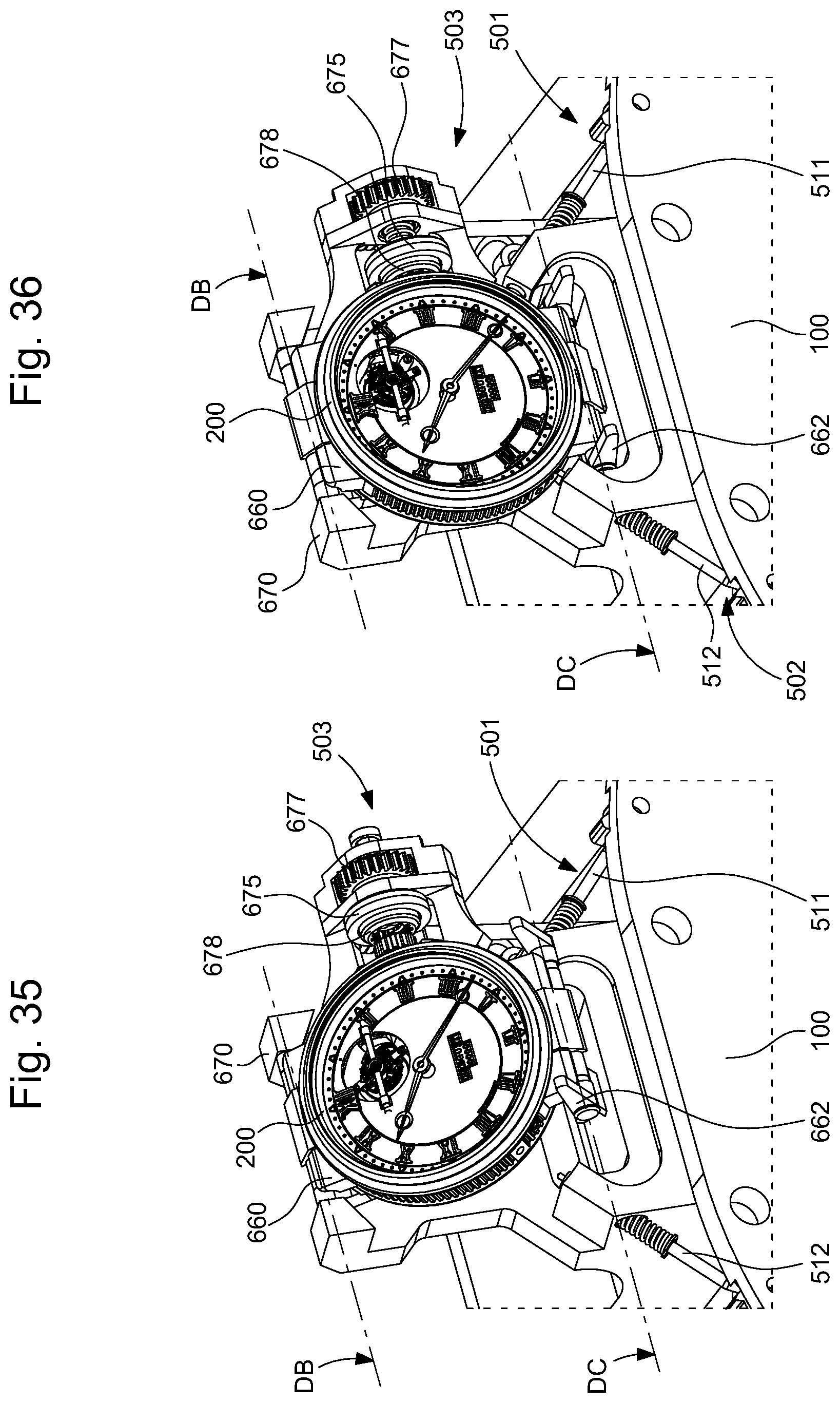 Patent US12455537 Figure 18 – Sympathetic timepiece assembly