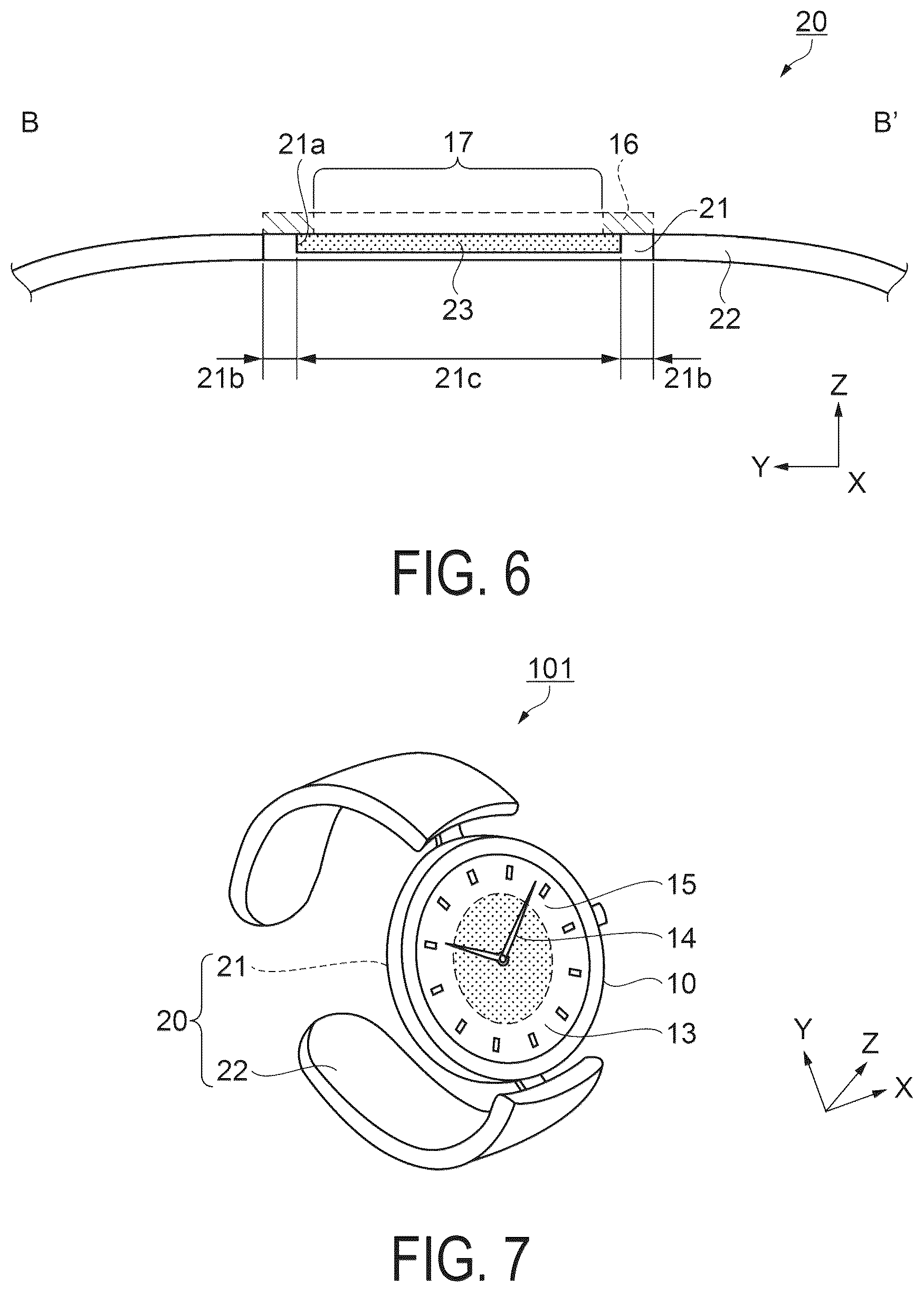 Patent US12455538 Figure 5 – Wrist watch and strap