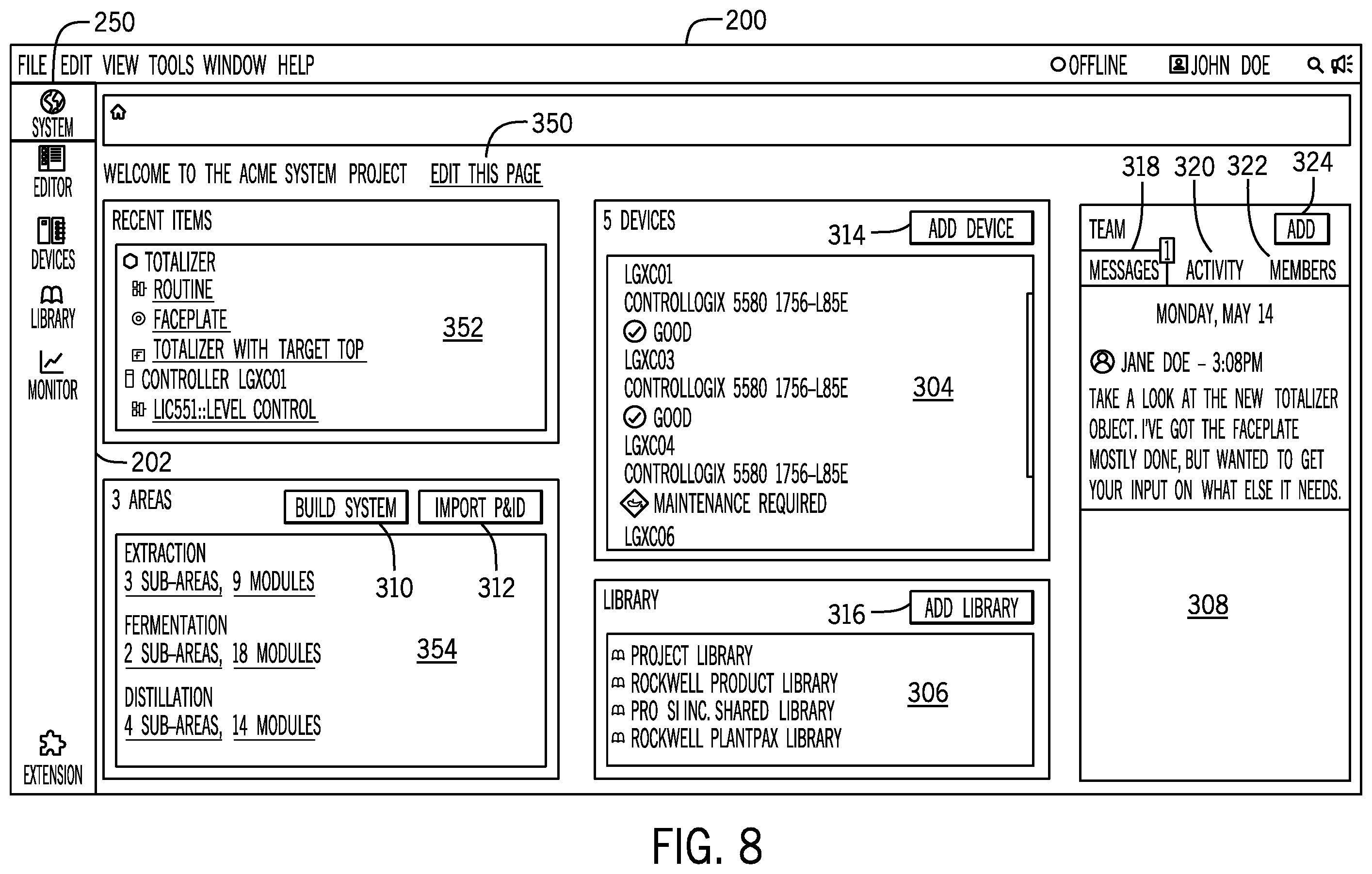 Patent US12455545 Figure 10 – System and method for smart selection and building of industrial automation control systems from industrial automation control libraries and objects