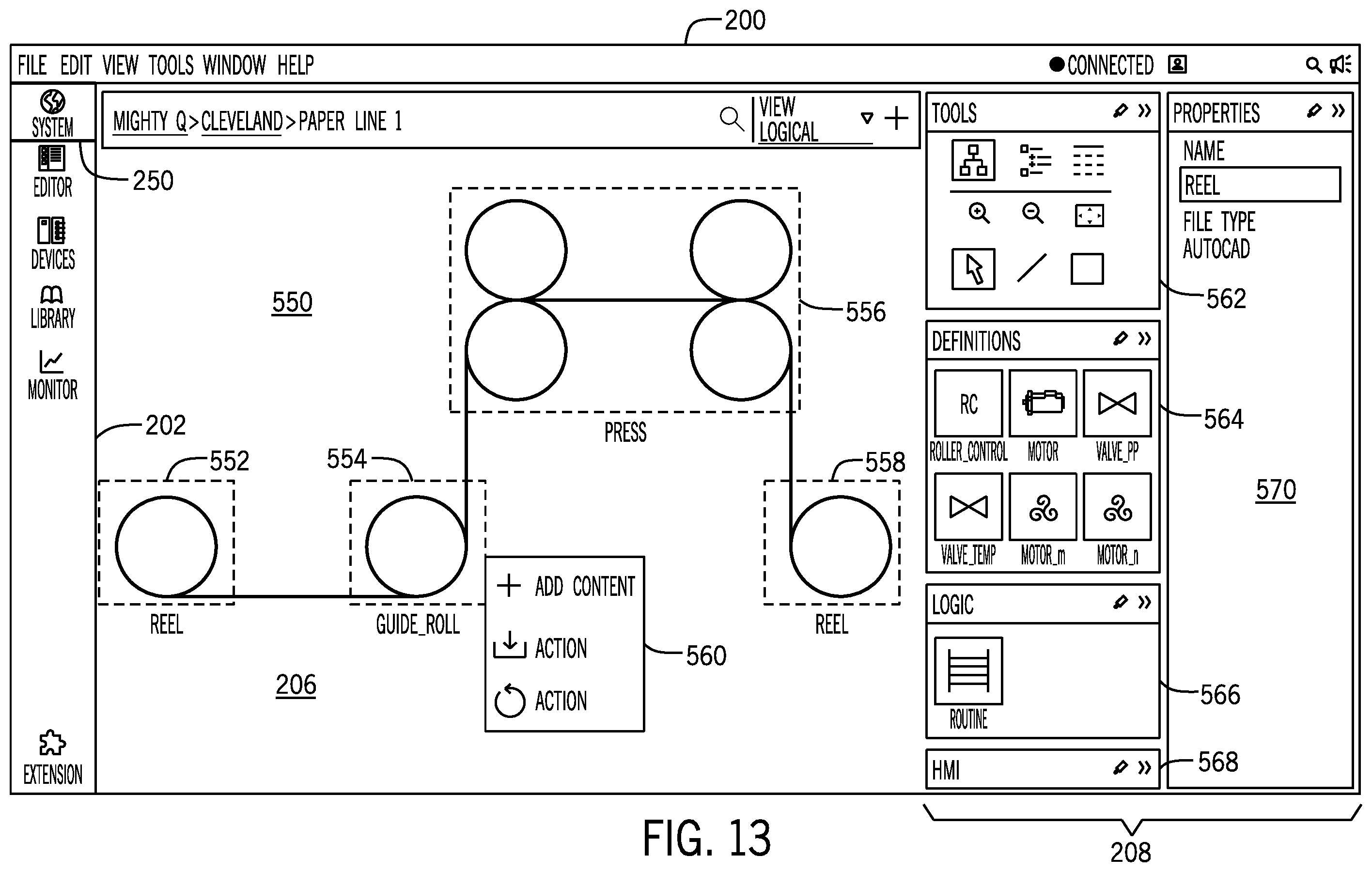 Patent US12455545 Figure 15 – System and method for smart selection and building of industrial automation control systems from industrial automation control libraries and objects