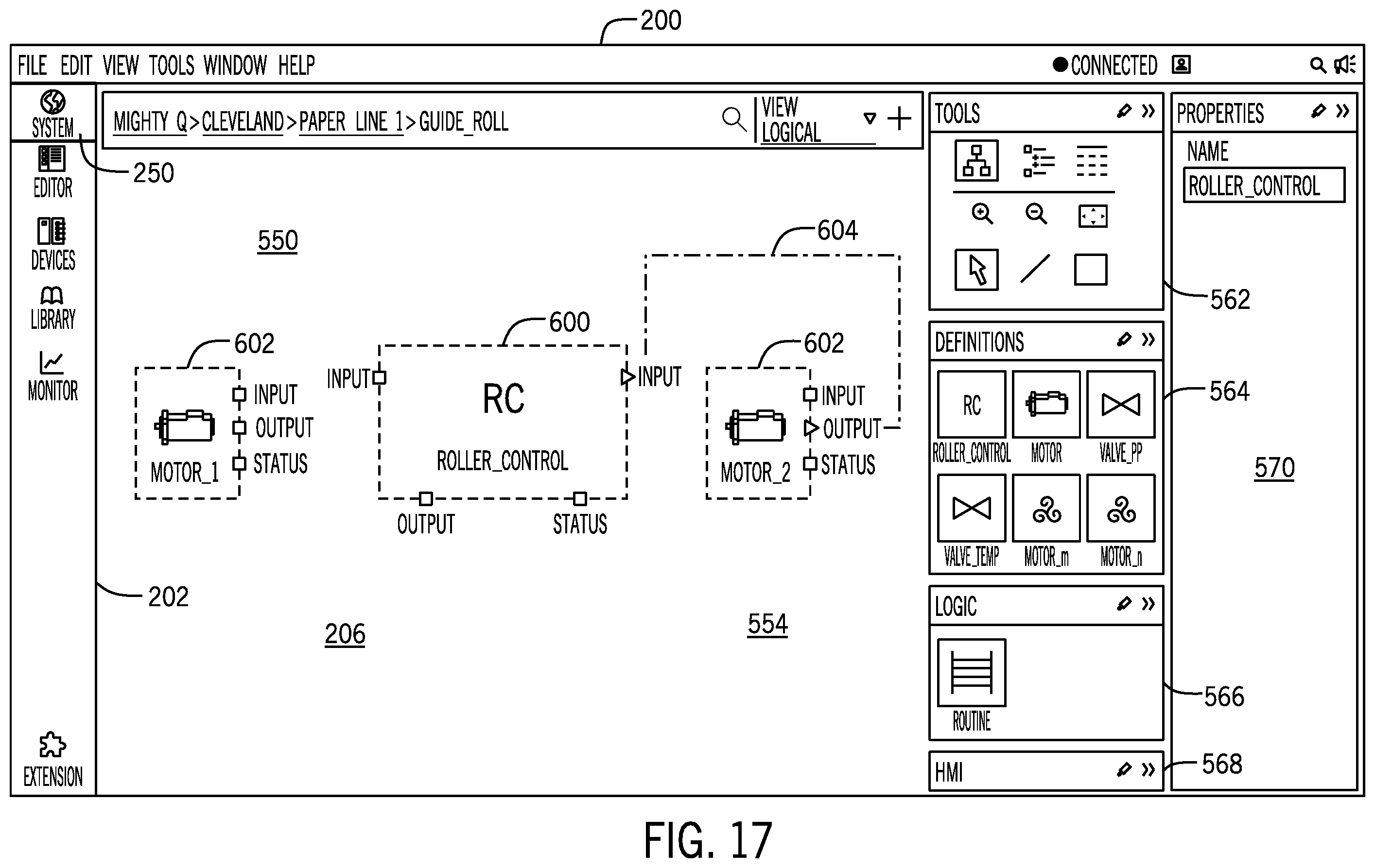 Patent US12455545 Figure 19 – System and method for smart selection and building of industrial automation control systems from industrial automation control libraries and objects