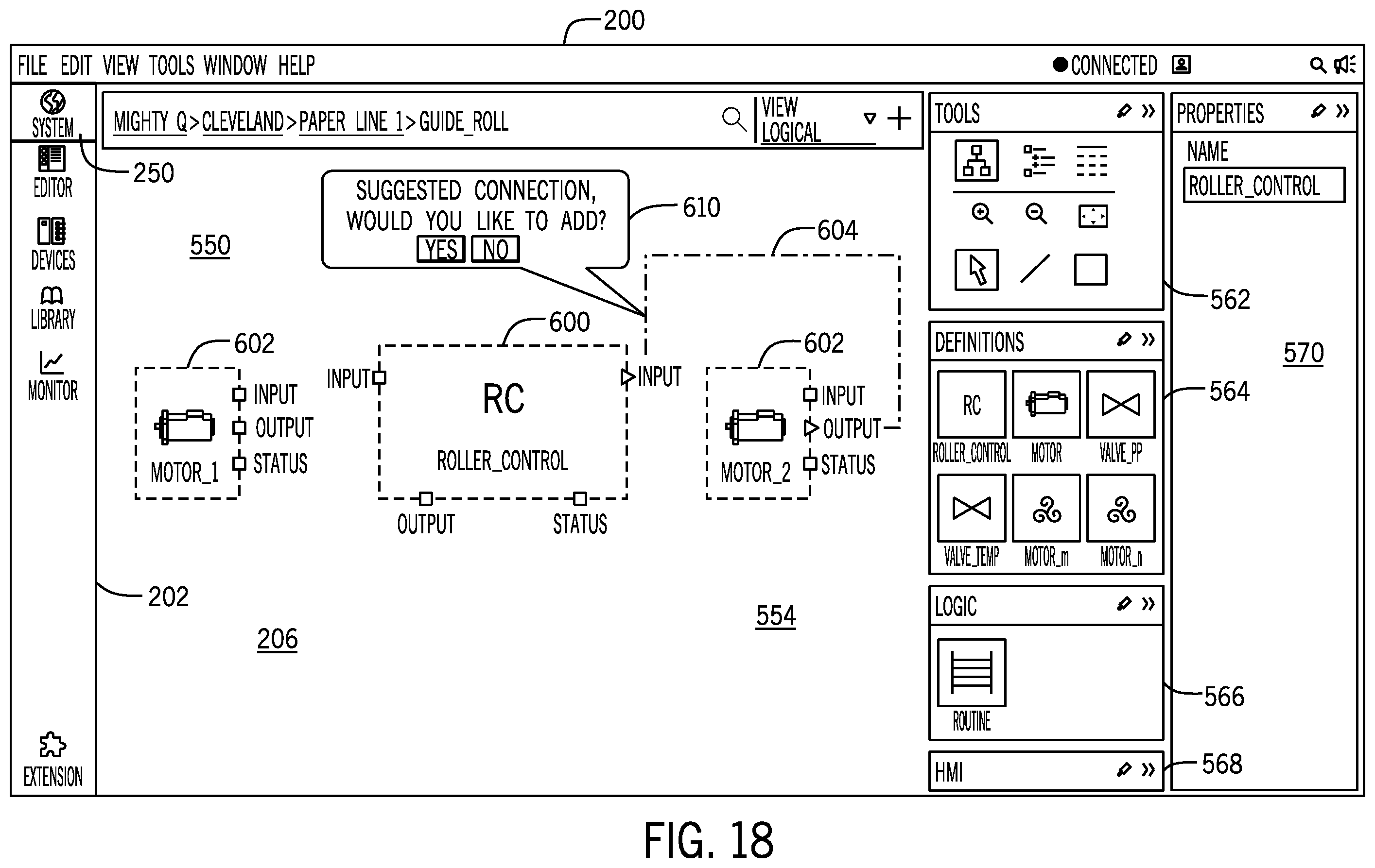 Patent US12455545 Figure 20 – System and method for smart selection and building of industrial automation control systems from industrial automation control libraries and objects