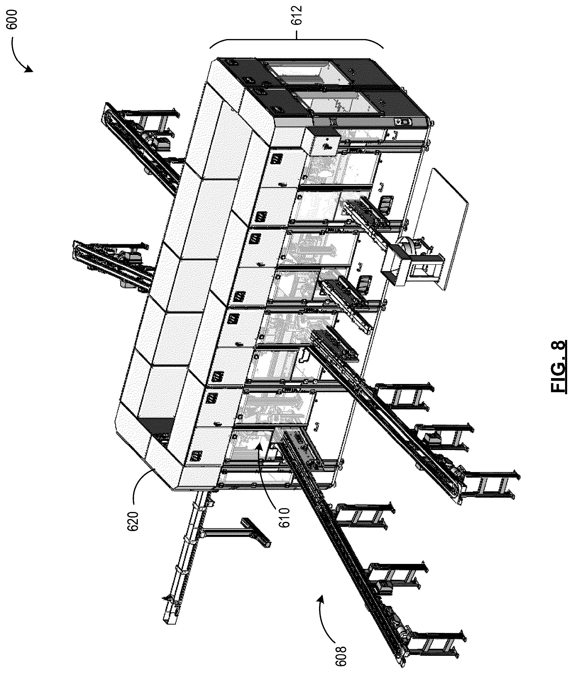 Patent US12455555 Figure 8 – Automated production station and related methods