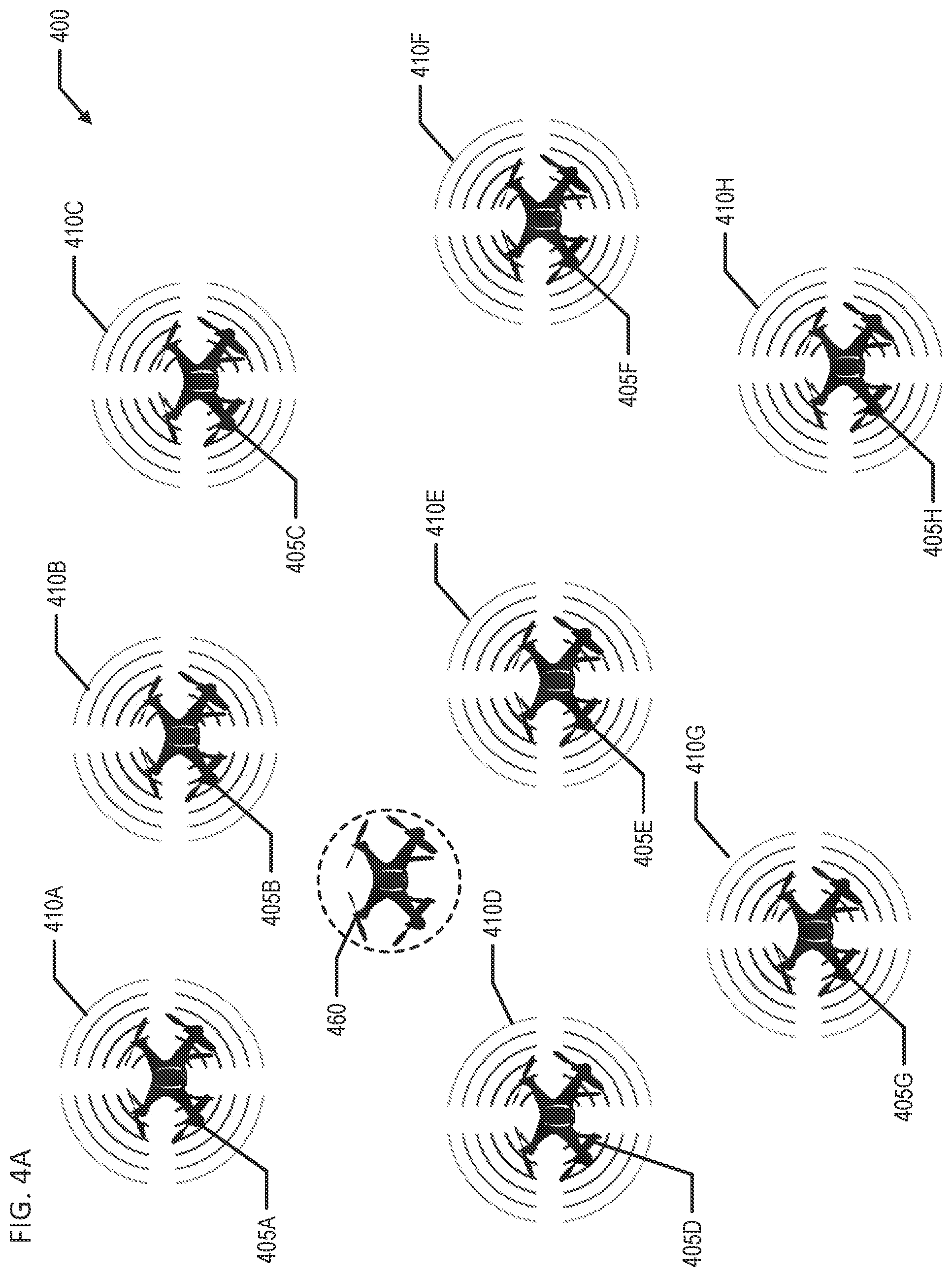 Patent US12455578 Figure 4 – Anomalous entity detection in a cooperative swarm of uncrewed vehicles