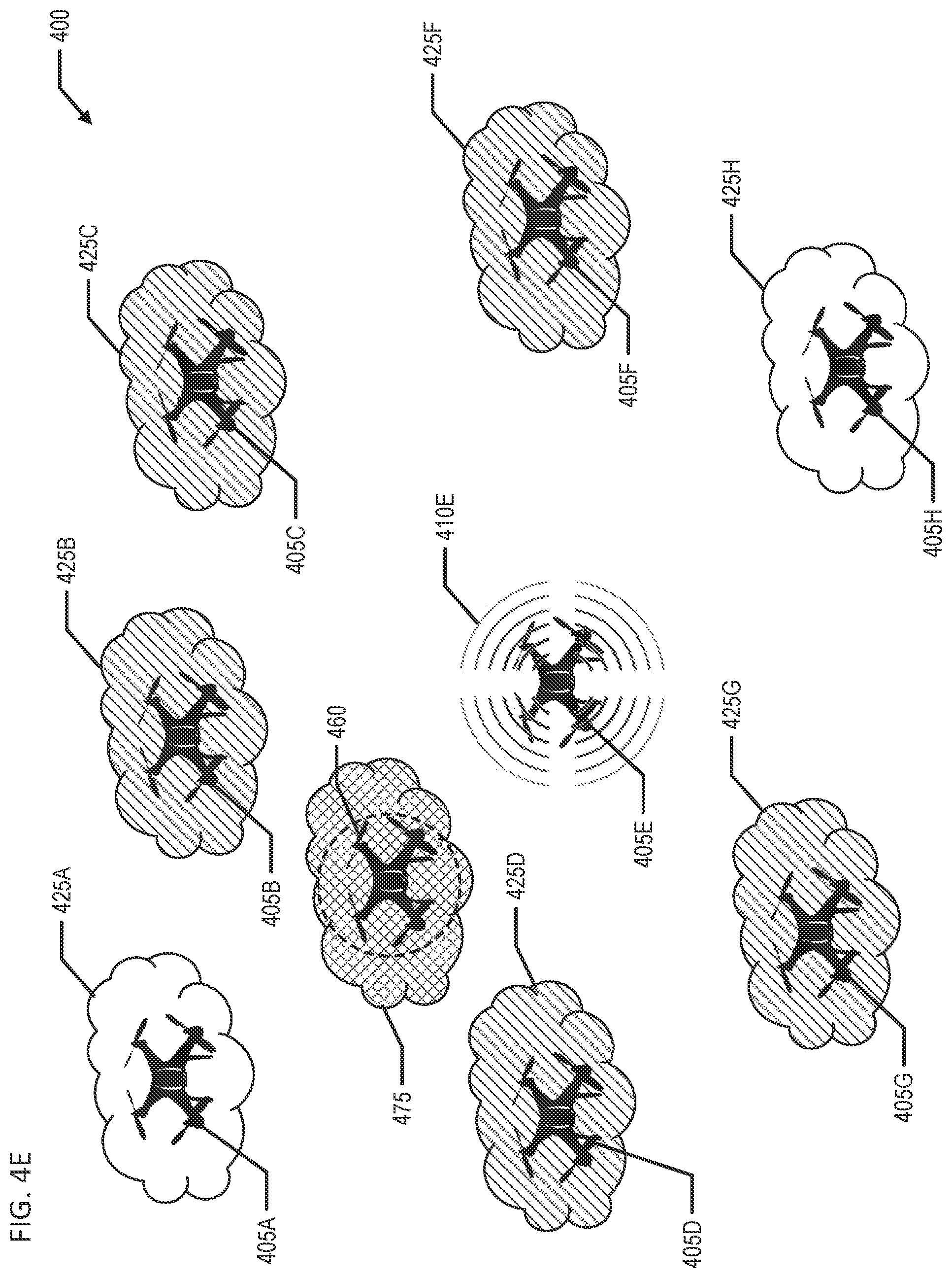 Patent US12455578 Figure 8 – Anomalous entity detection in a cooperative swarm of uncrewed vehicles