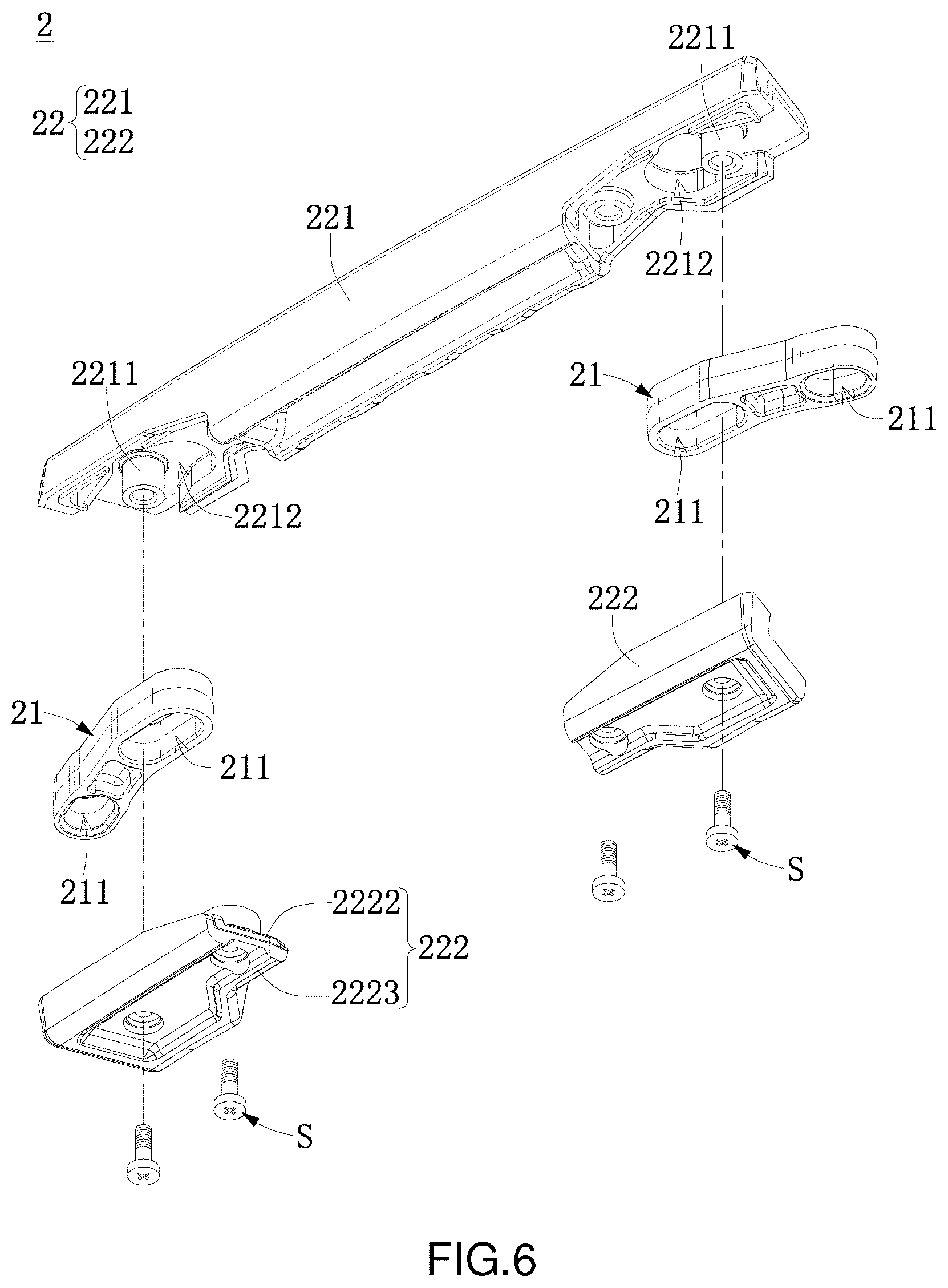 Patent US12455595 Figure 6 – Portable computer and handle
