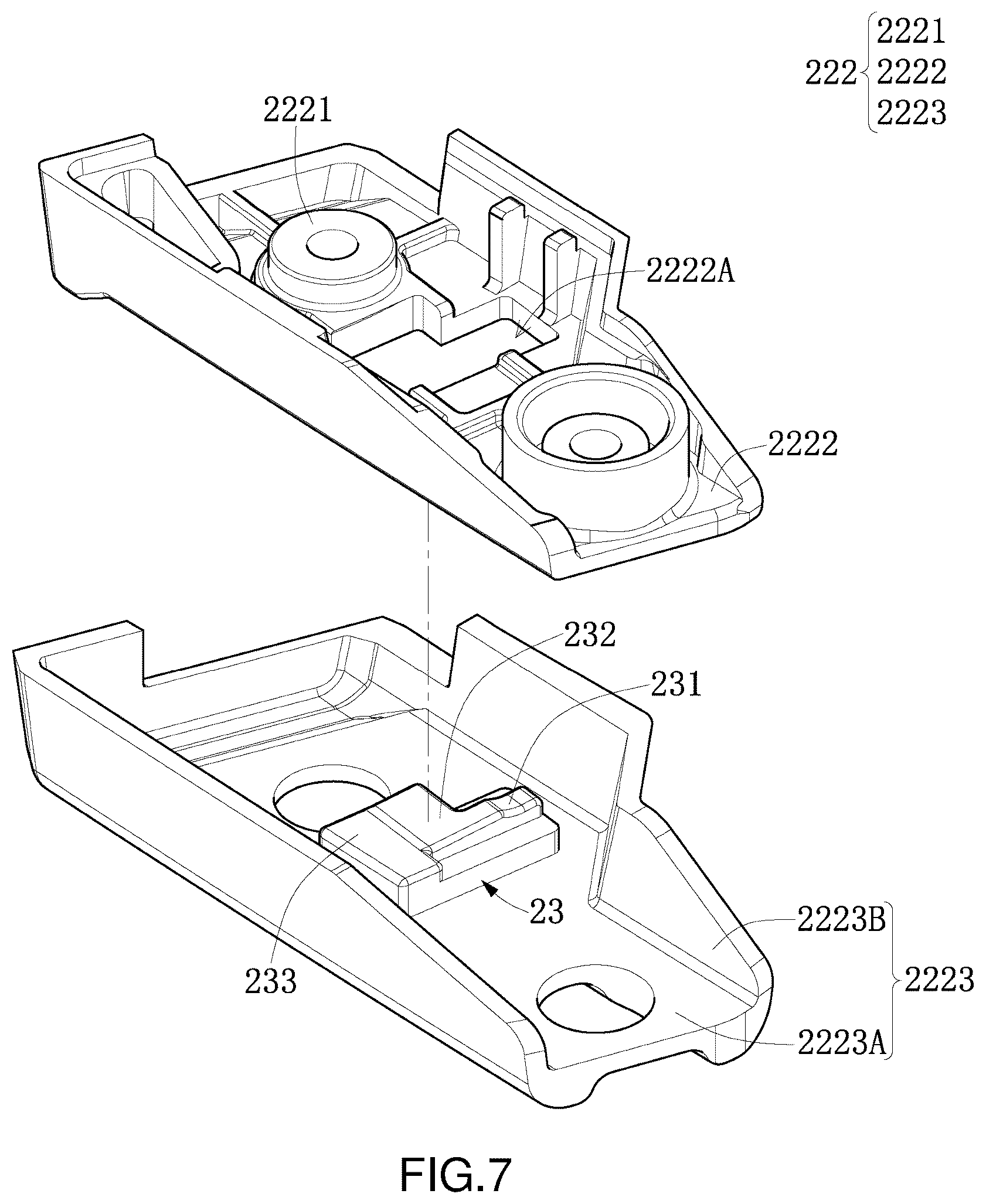 Patent US12455595 Figure 7 – Portable computer and handle