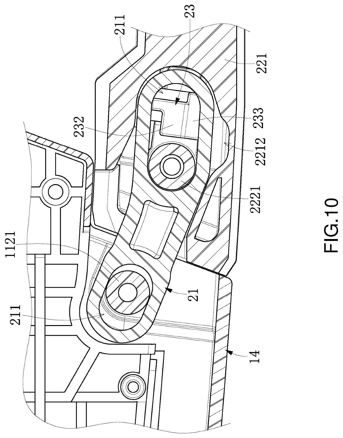 Patent US12455595 Figure 10 – Portable computer and handle
