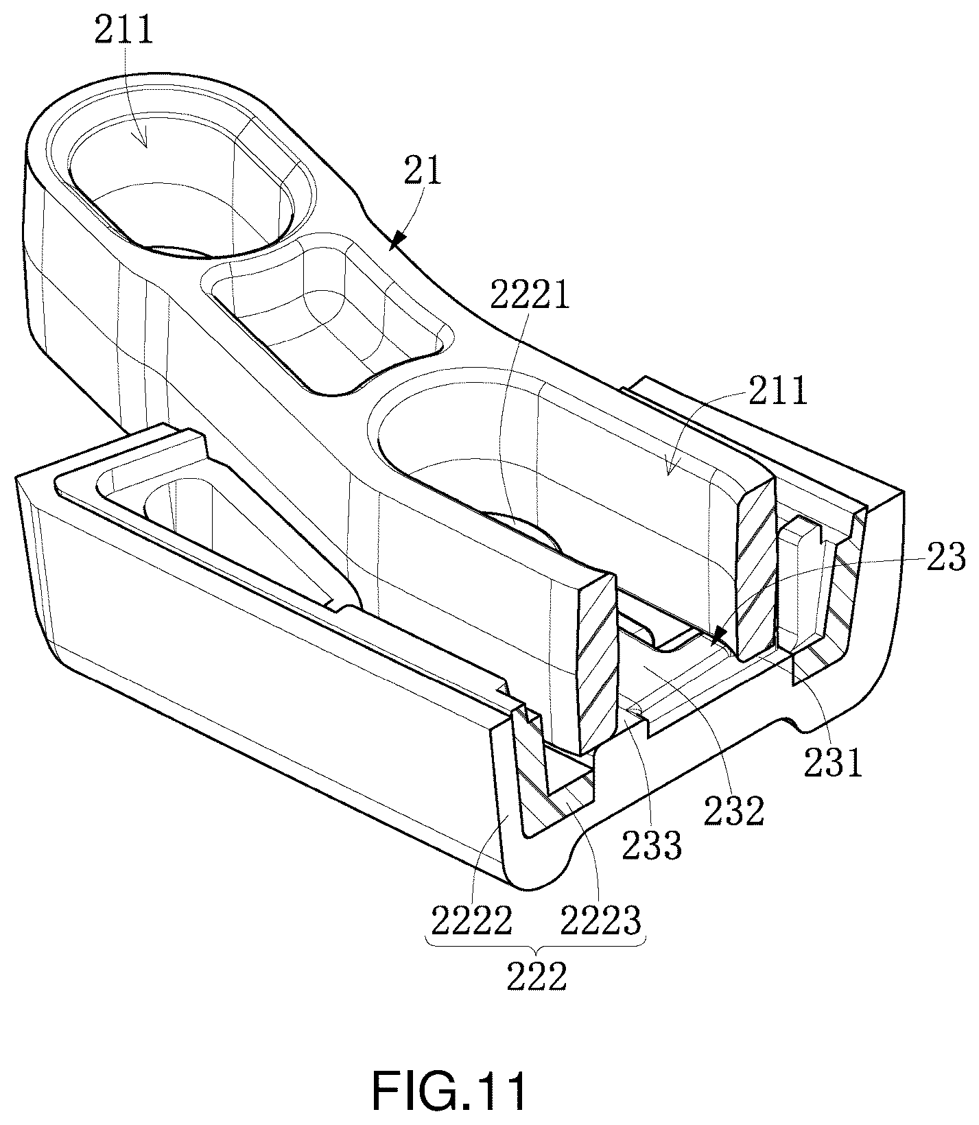 Patent US12455595 Figure 11 – Portable computer and handle