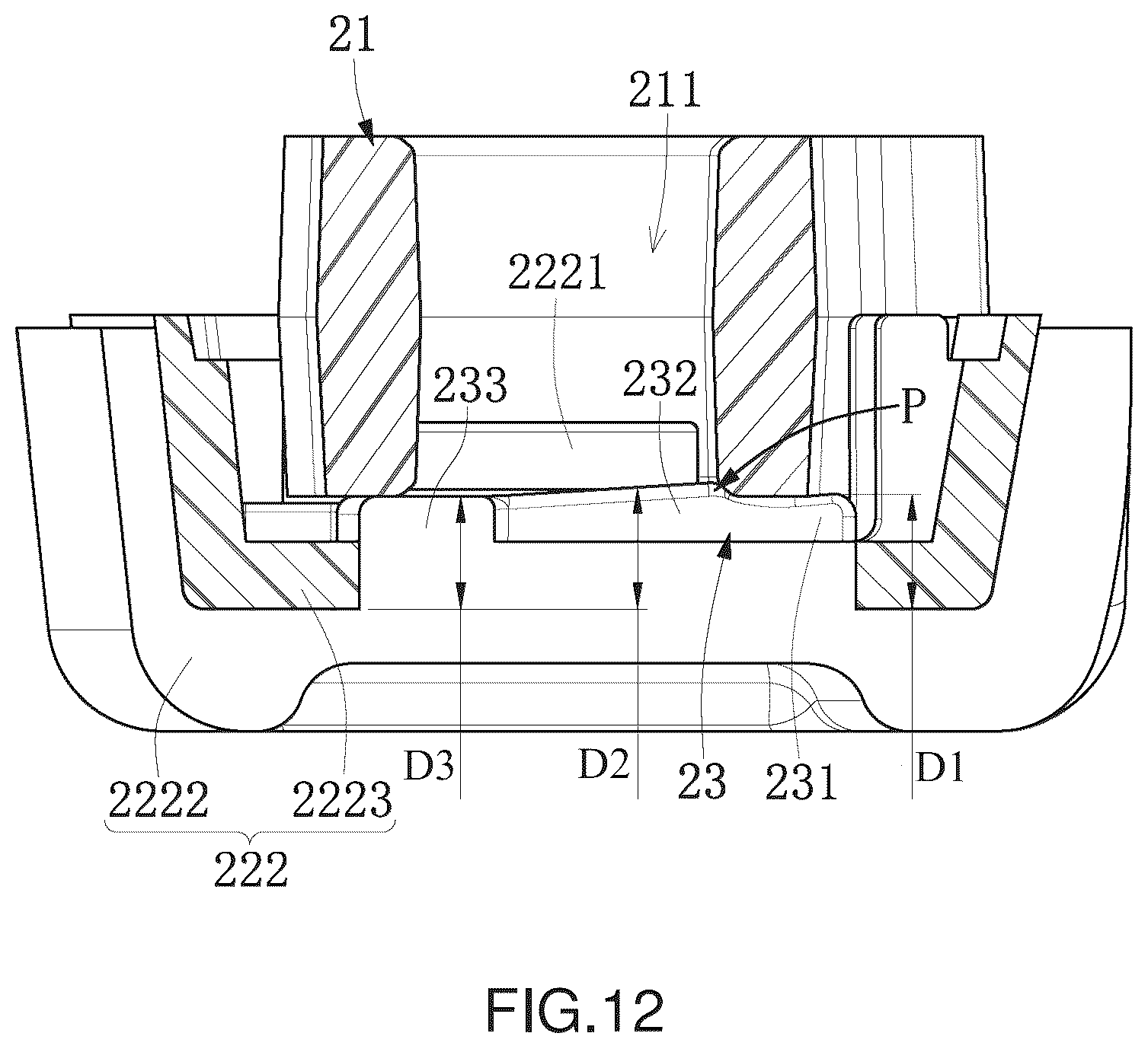 Patent US12455595 Figure 12 – Portable computer and handle