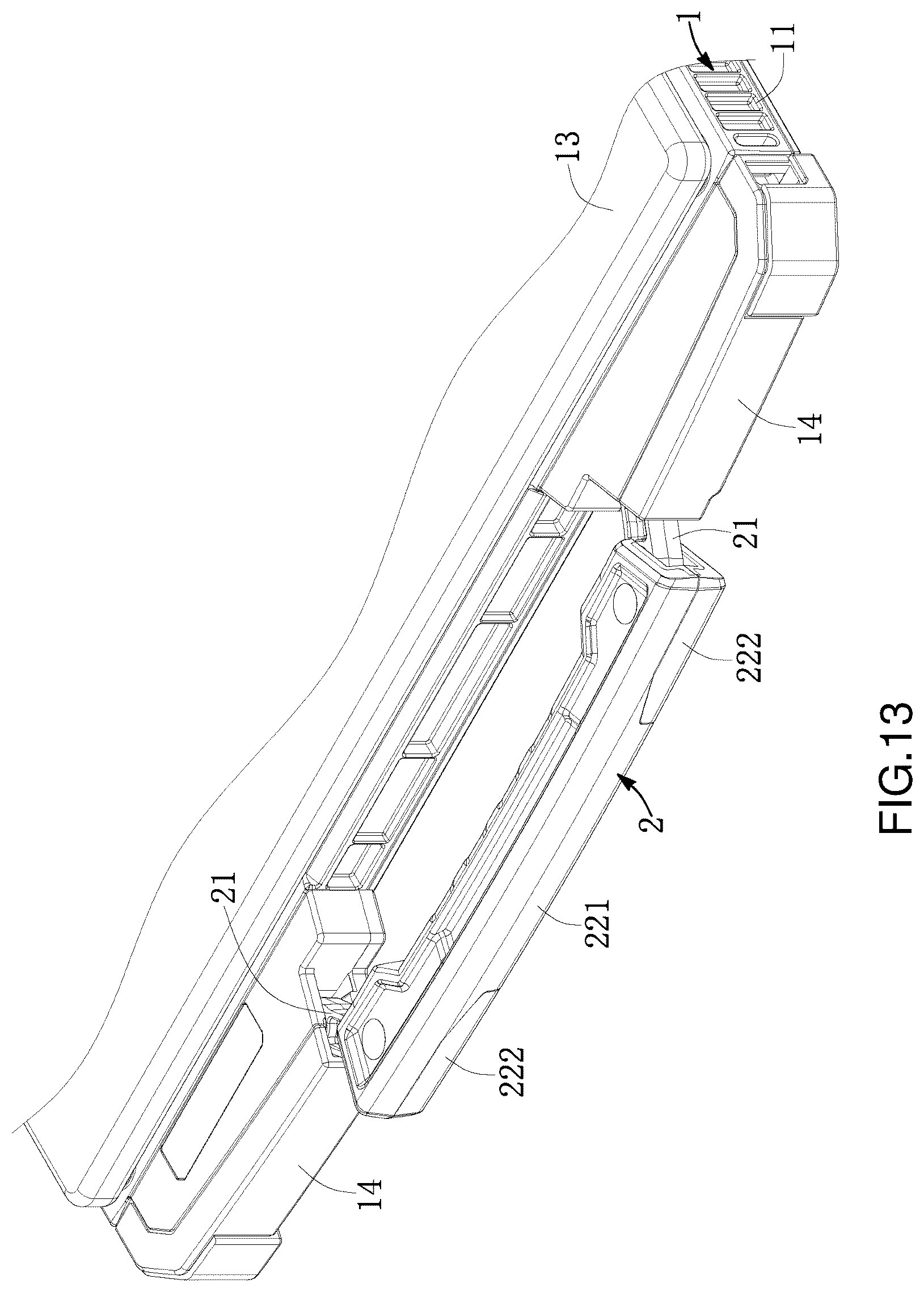 Patent US12455595 Figure 13 – Portable computer and handle