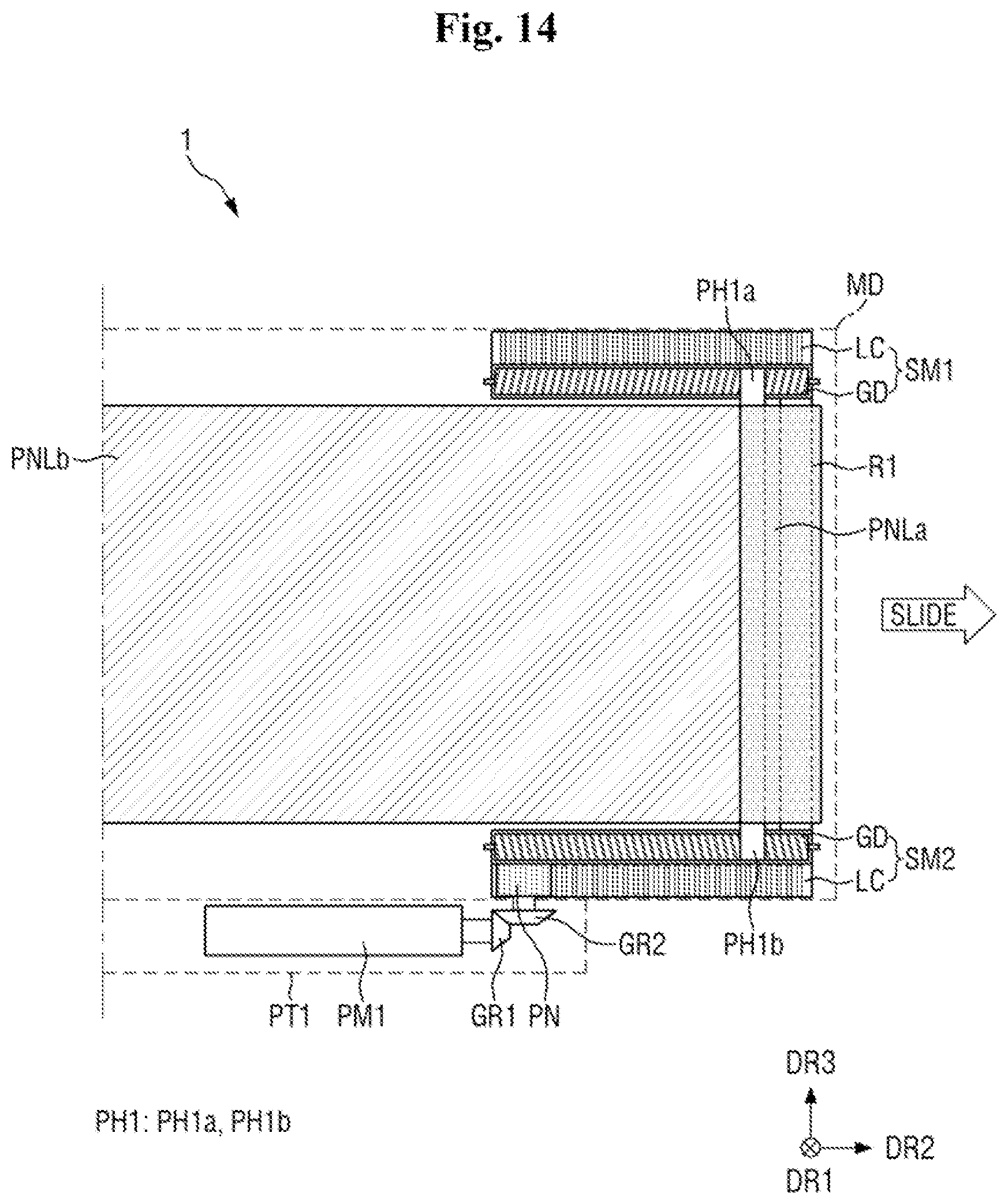 Patent US12455597 Figure 14 – Housing case and display device including the same