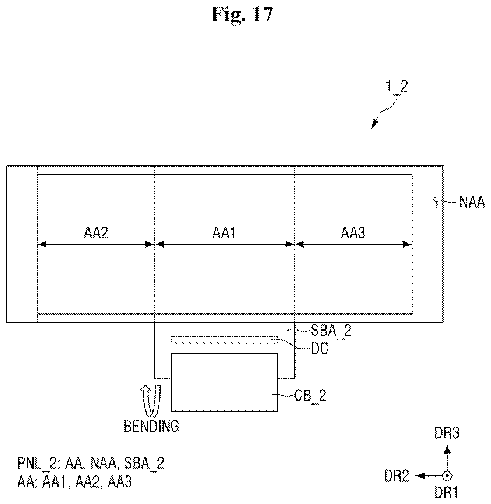 Patent US12455597 Figure 17 – Housing case and display device including the same