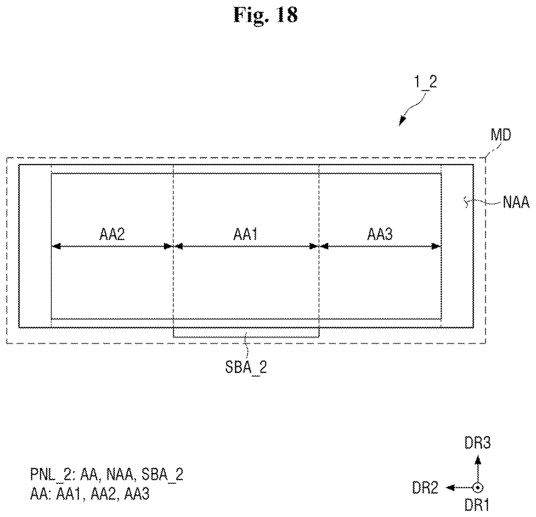 Patent US12455597 Figure 18 – Housing case and display device including the same
