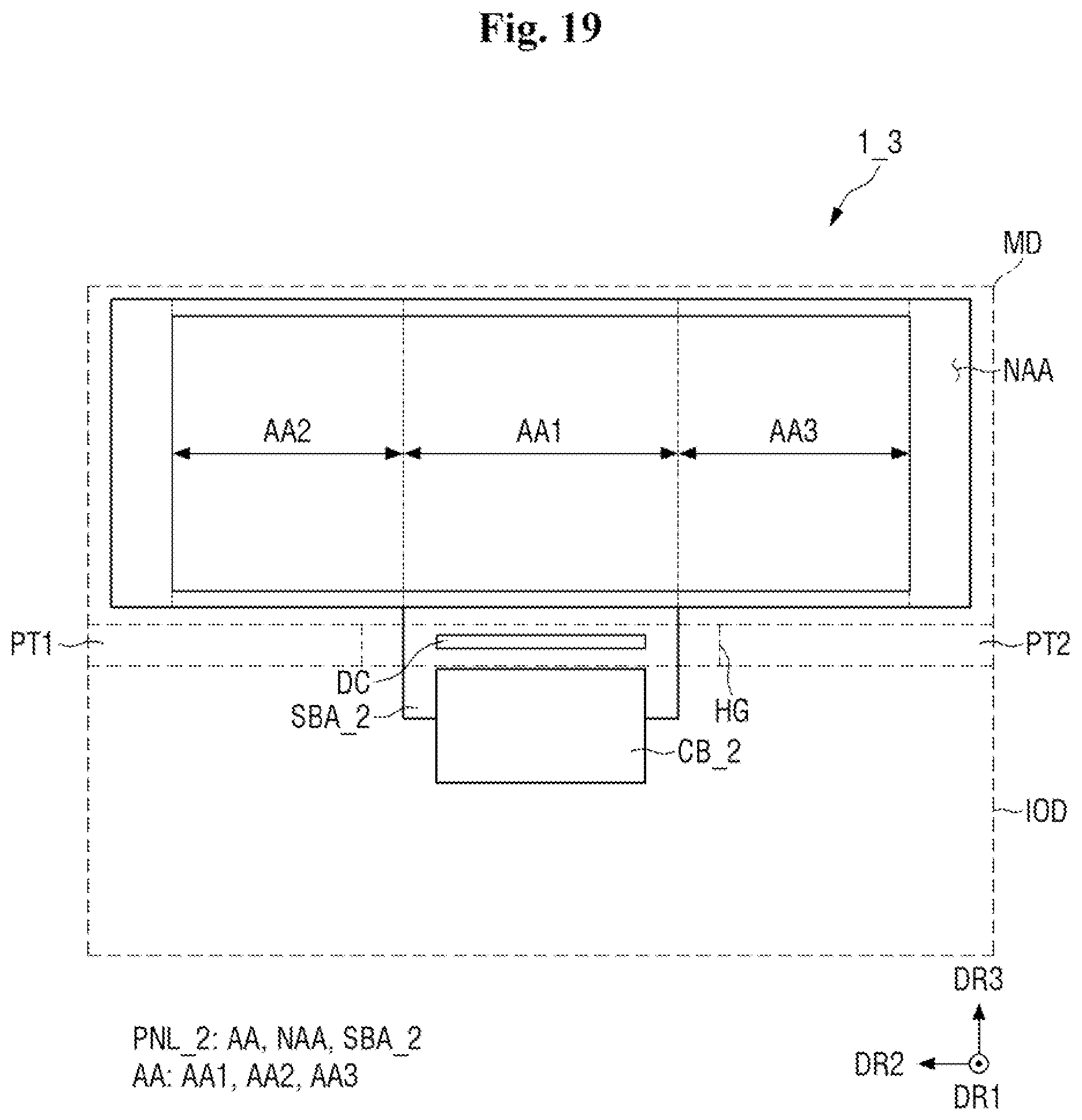 Patent US12455597 Figure 19 – Housing case and display device including the same