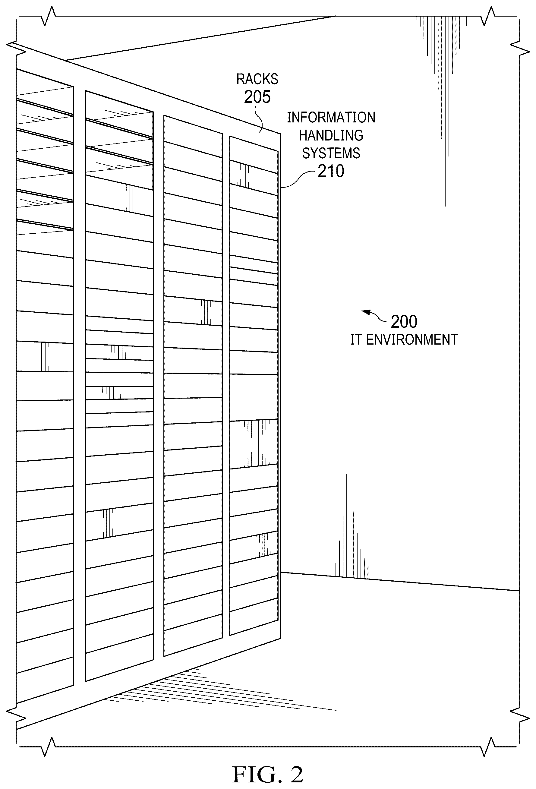 Patent US12455605 Figure 2 – Server information handling system with power interface component