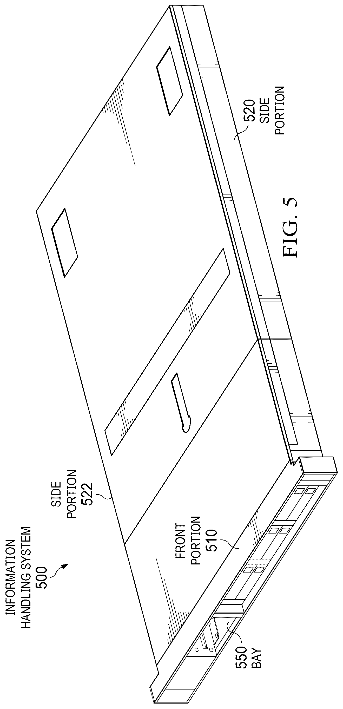 Patent US12455605 Figure 6 – Server information handling system with power interface component