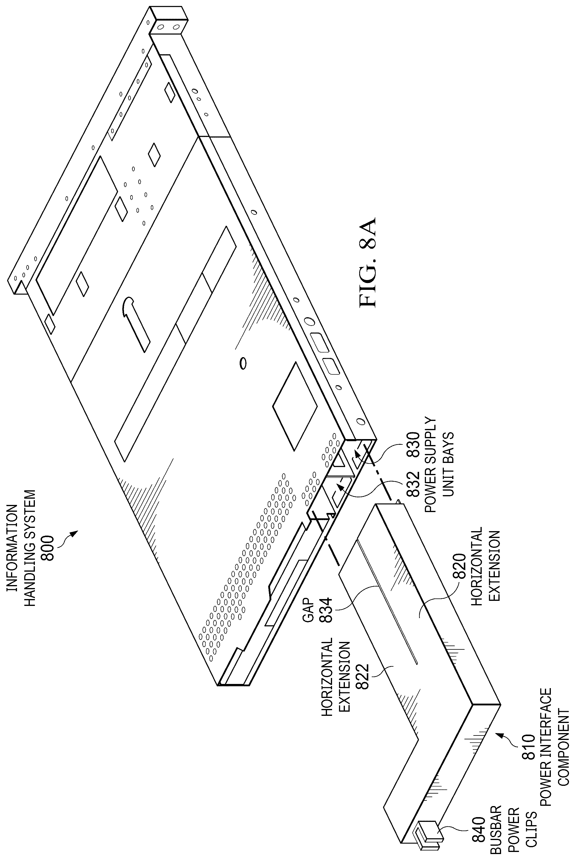 Patent US12455605 Figure 10 – Server information handling system with power interface component