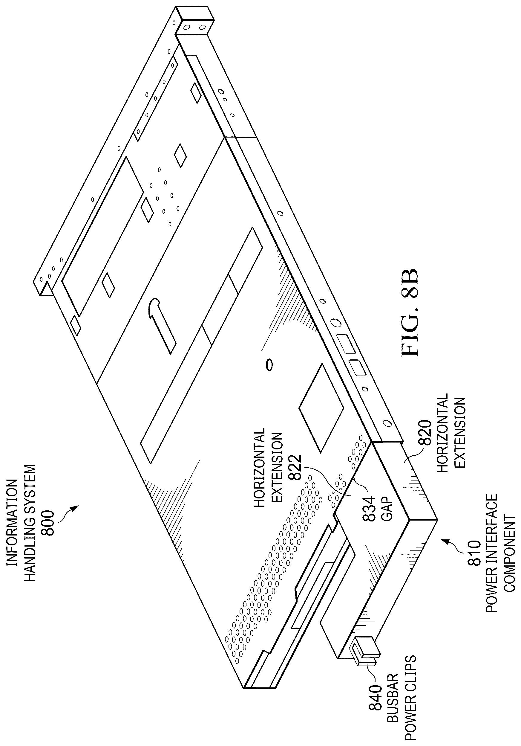 Patent US12455605 Figure 11 – Server information handling system with power interface component