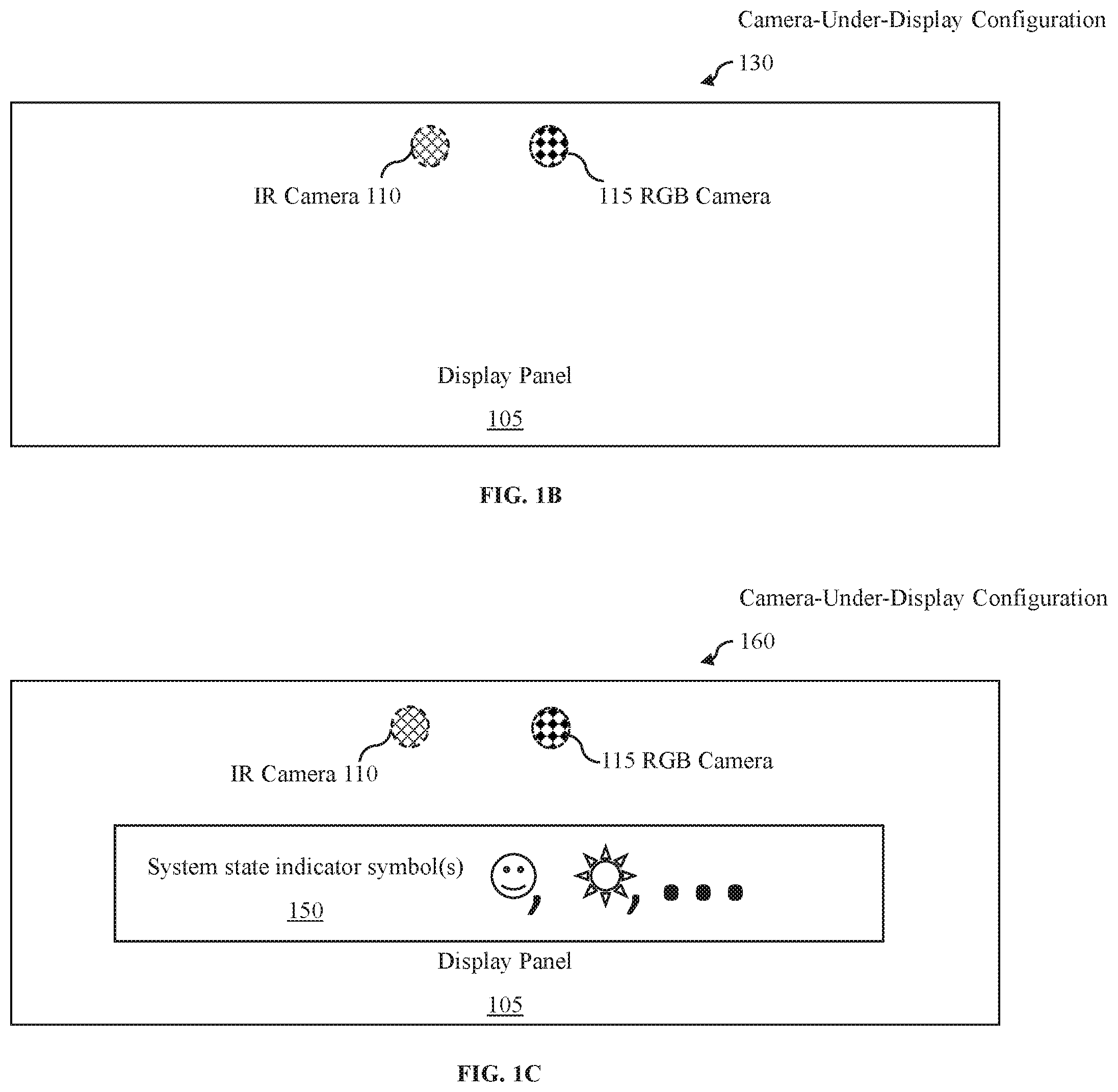 Patent US12455613 Figure 2 – Method and system for indicating system state in camera-under-display configurations