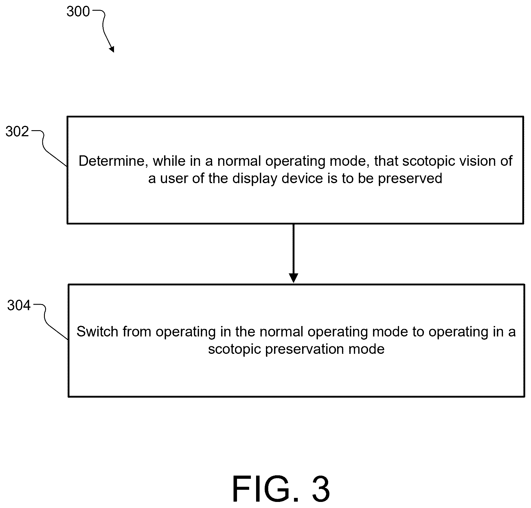 Patent US12455616 Figure 3 – Devices and methods for preserving scotopic vision for a display device user
