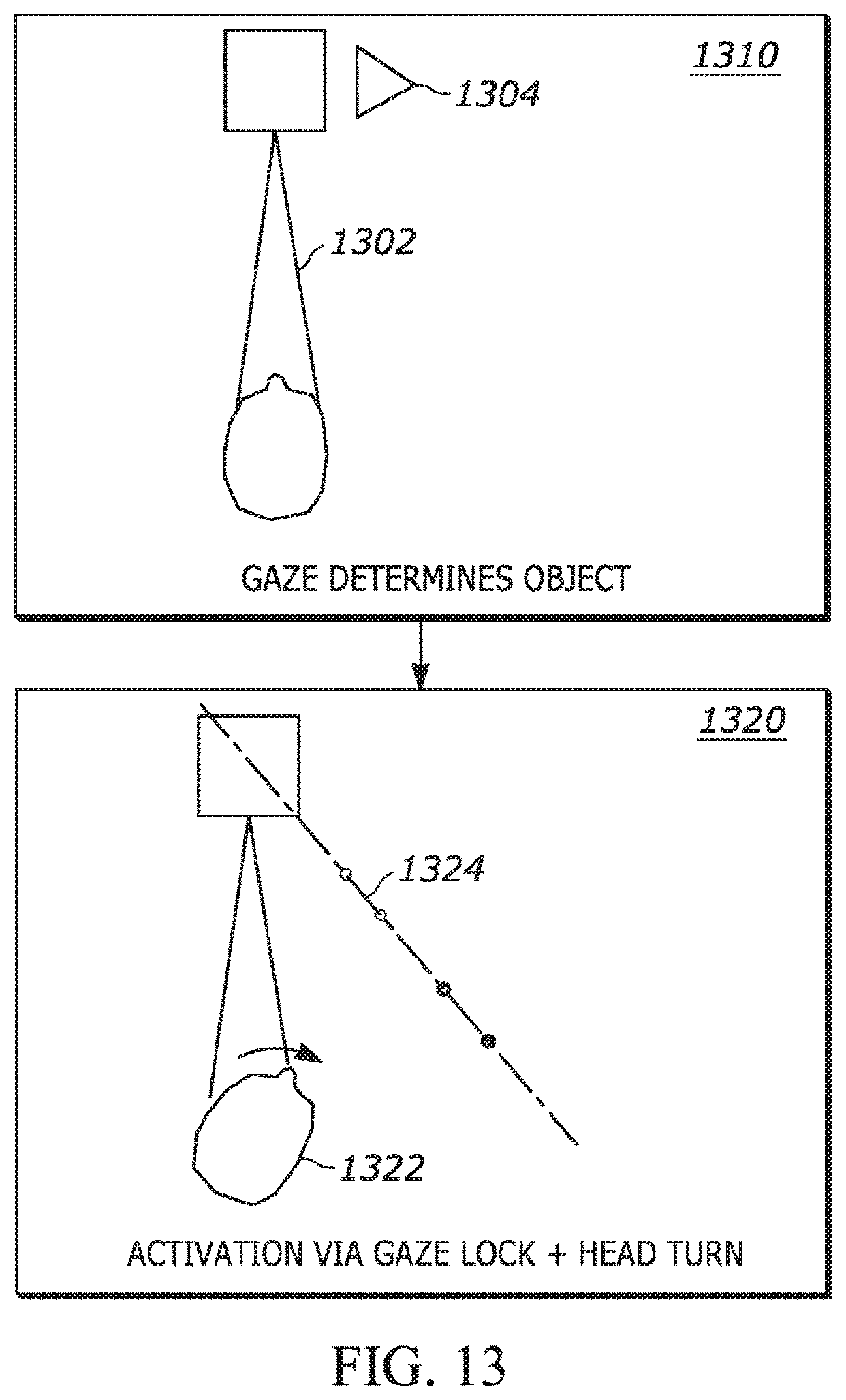 Patent US12455620 Figure 13 – Method and system for gaze-based control of mixed reality content