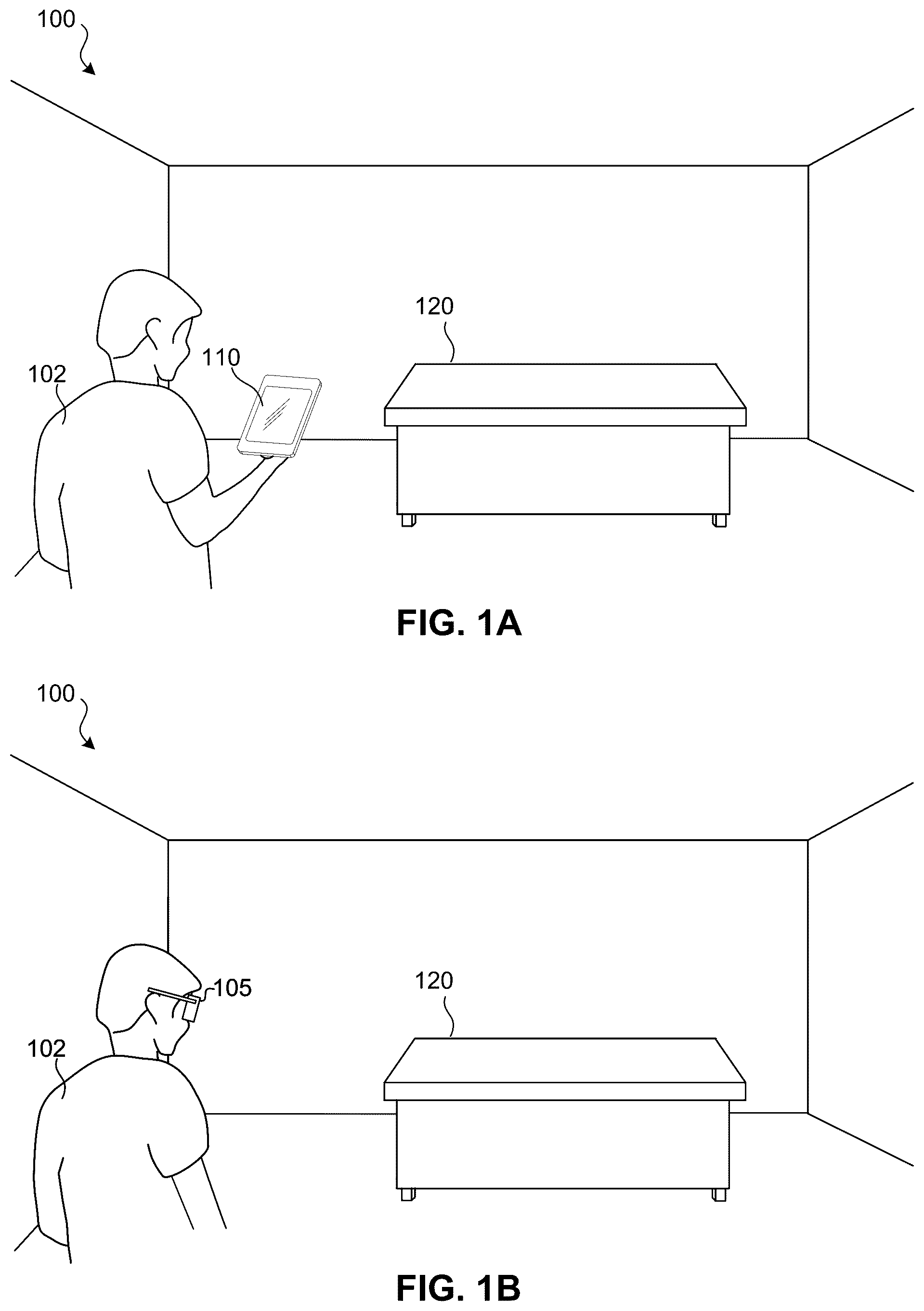 Patent US12455621 Figure 1 – Optimizations in associating user gaze with user interface elements