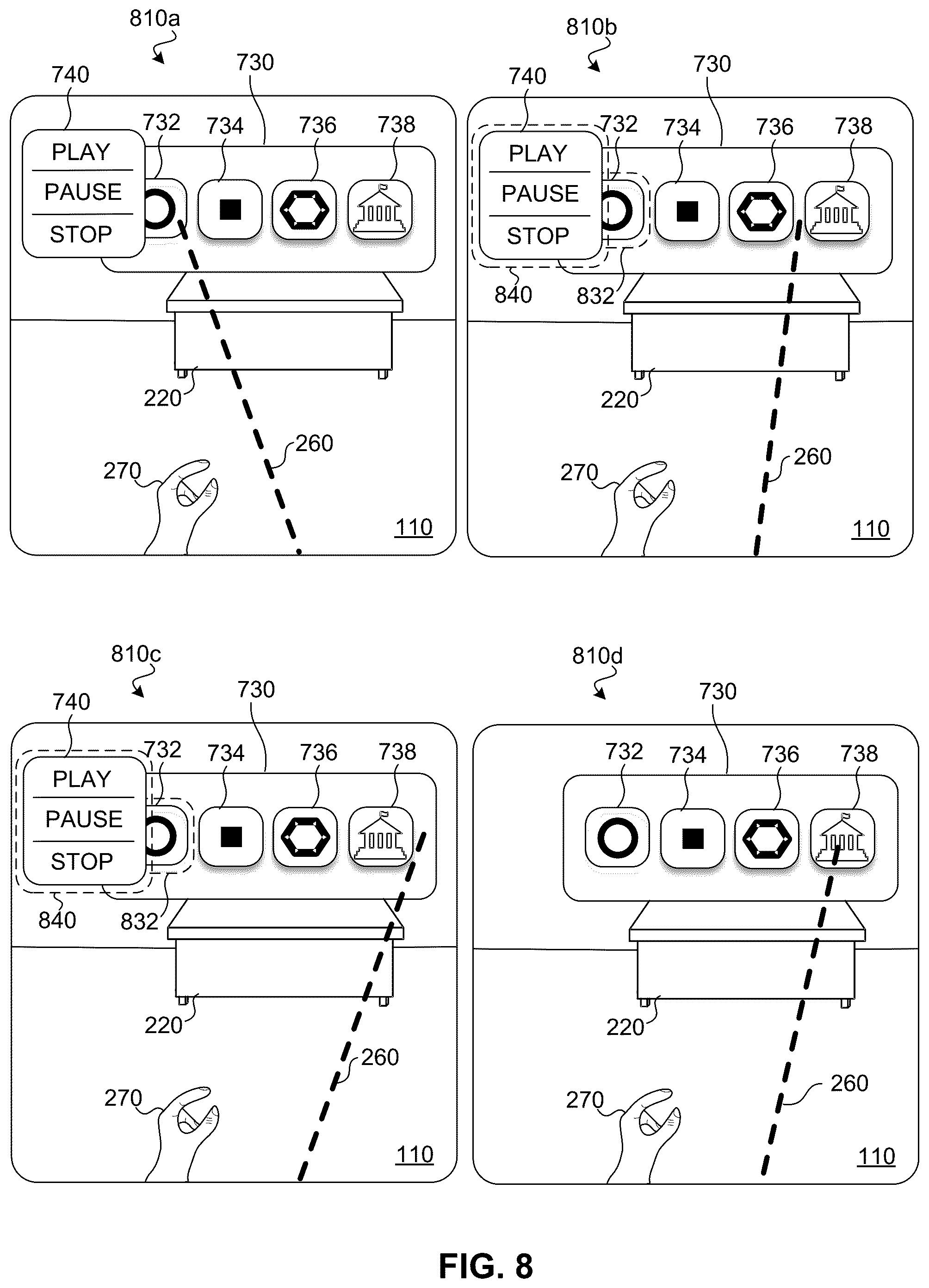 Patent US12455621 Figure 6 – Optimizations in associating user gaze with user interface elements
